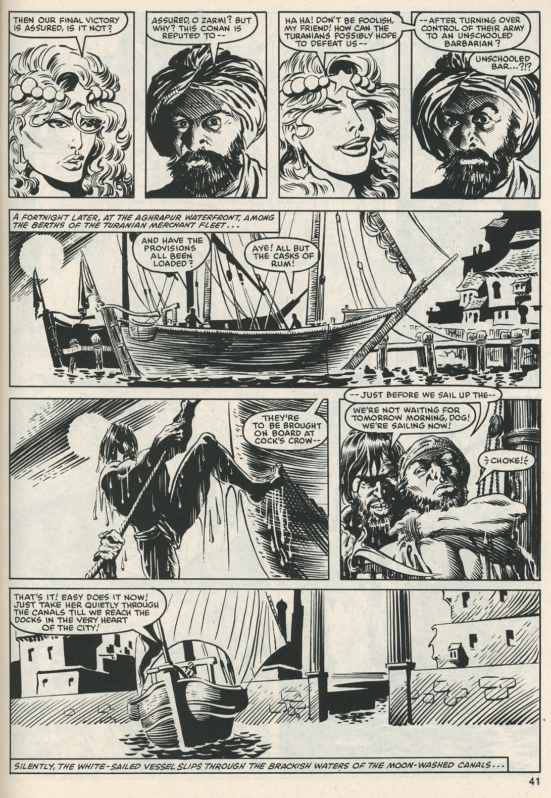 Read online The Savage Sword Of Conan comic -  Issue #112 - 42