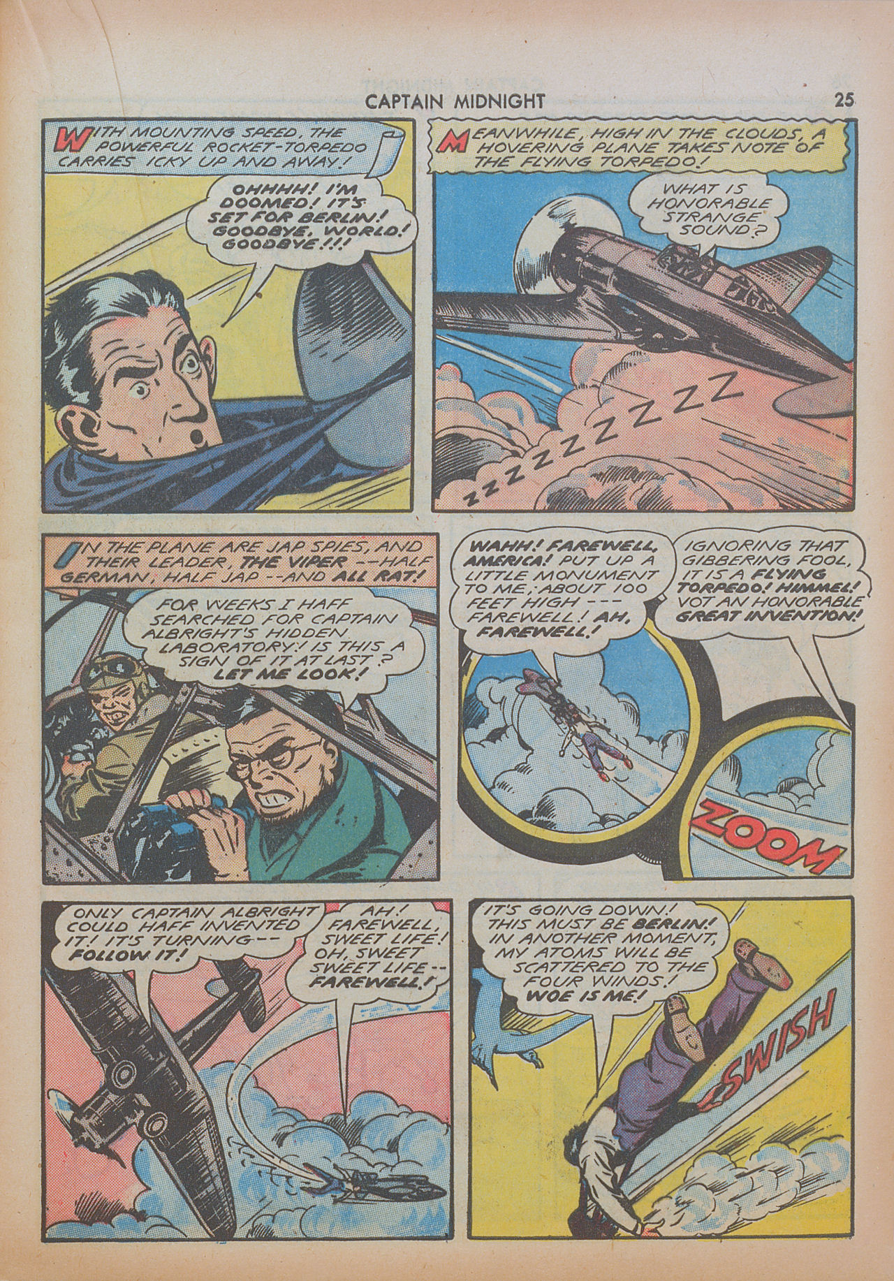 Read online Captain Midnight (1942) comic -  Issue #8 - 25