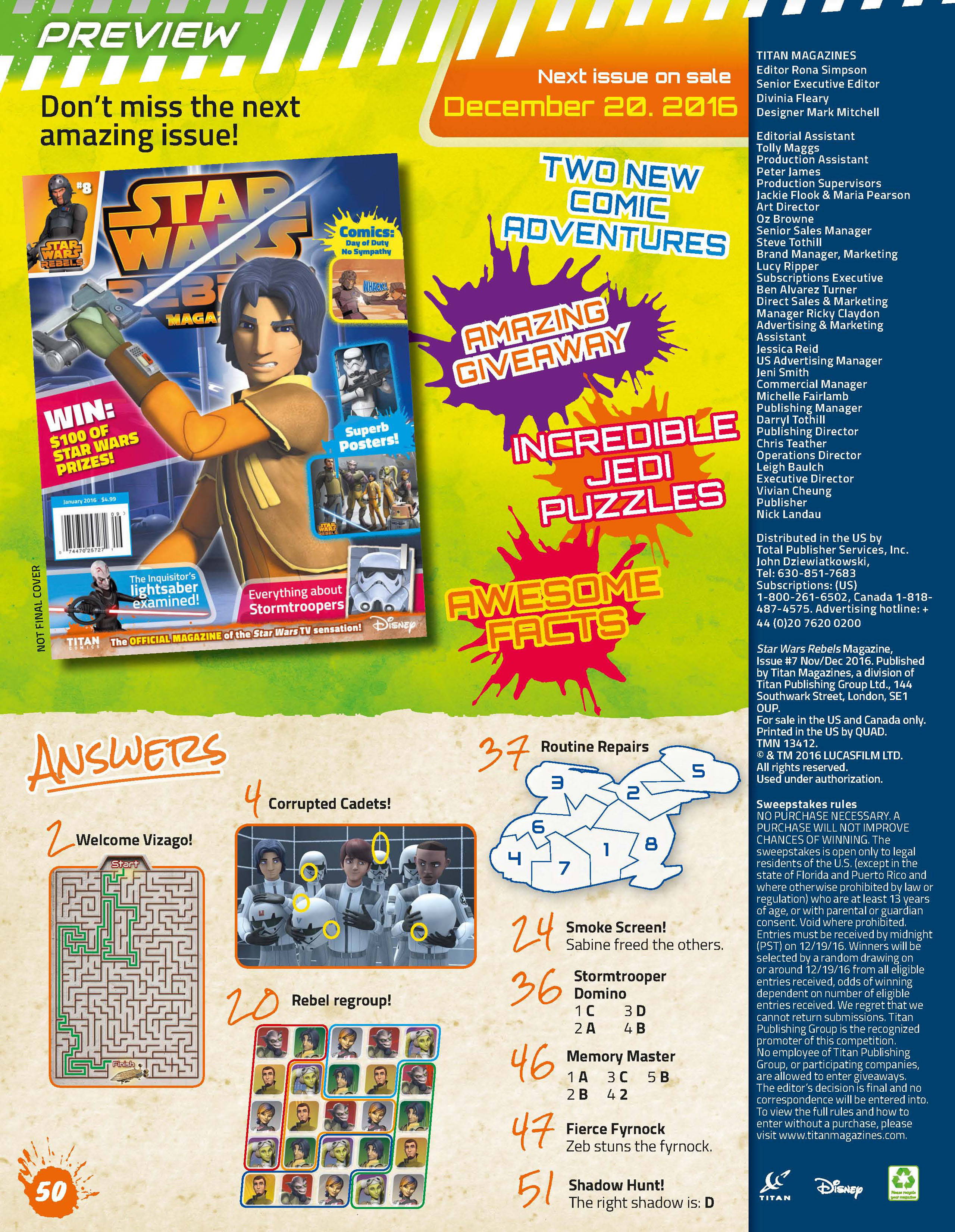 Read online Star Wars Rebels Magazine comic -  Issue #7 - 50