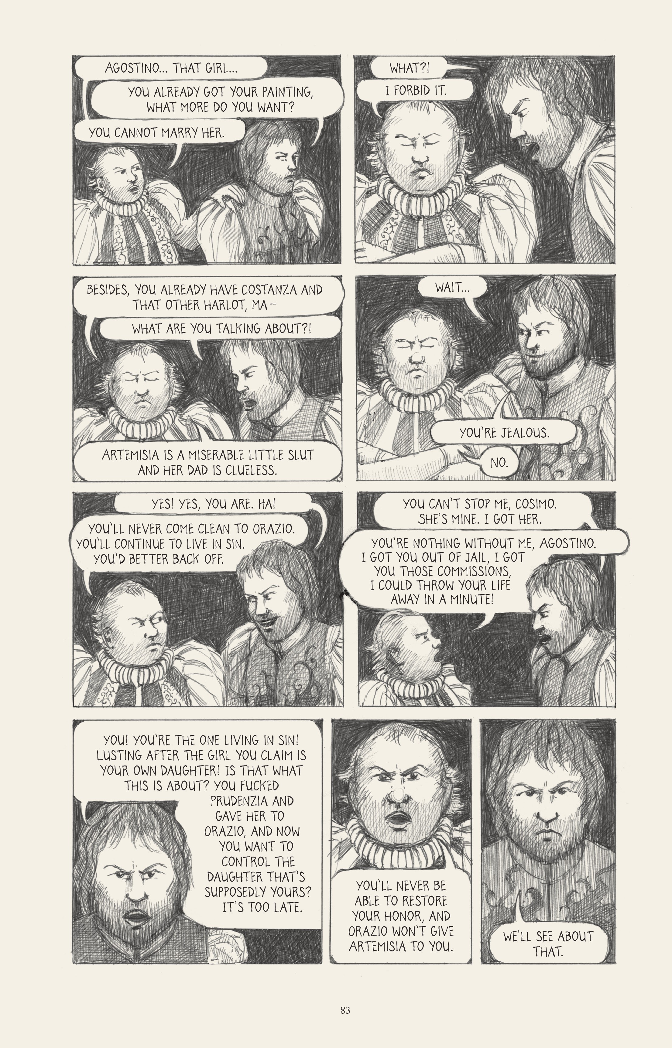 Read online I Know What I Am: The Life and Times of Artemisia Gentileschi comic -  Issue # TPB (Part 1) - 91