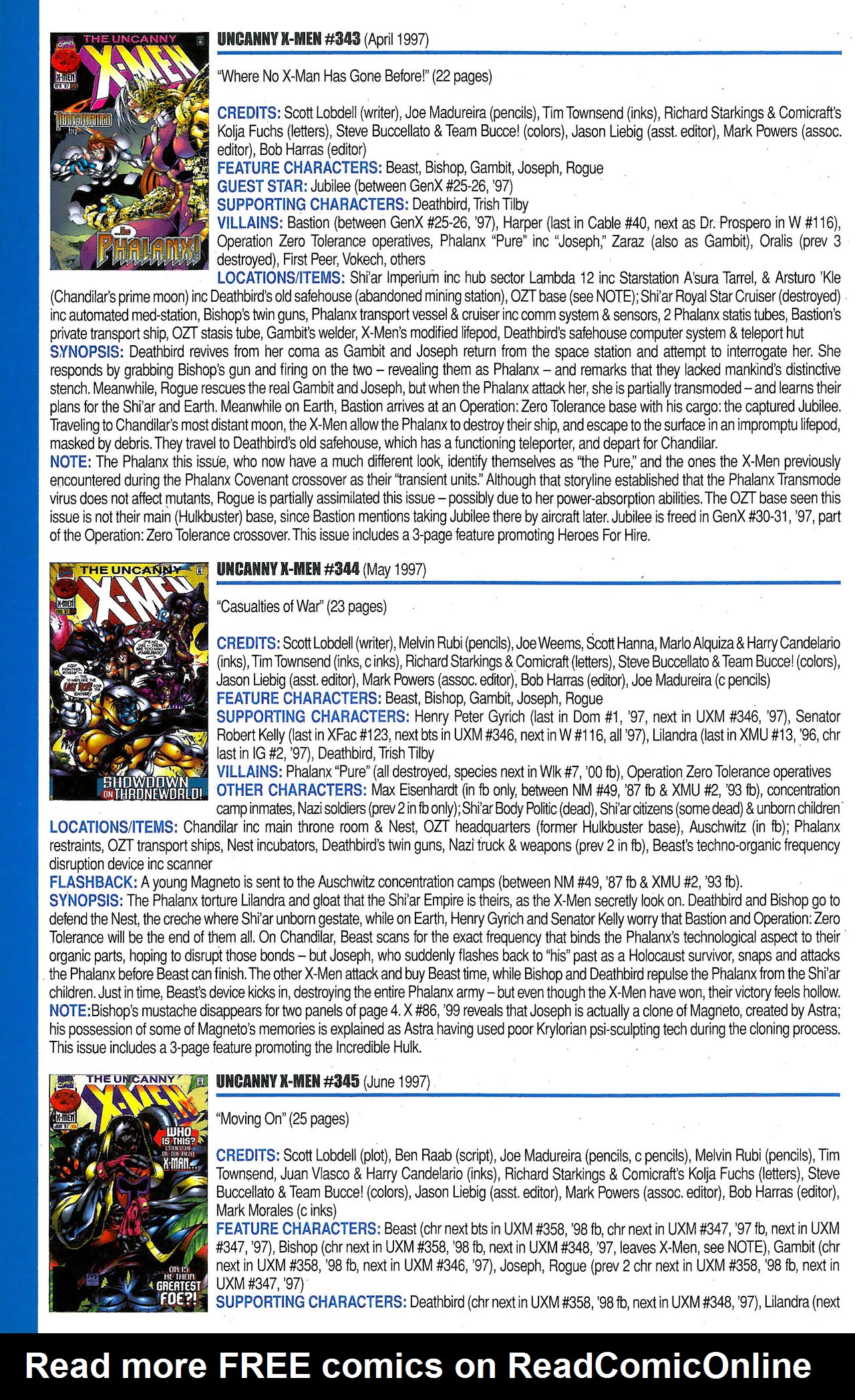 Read online Official Index to the Marvel Universe comic -  Issue #9 - 48