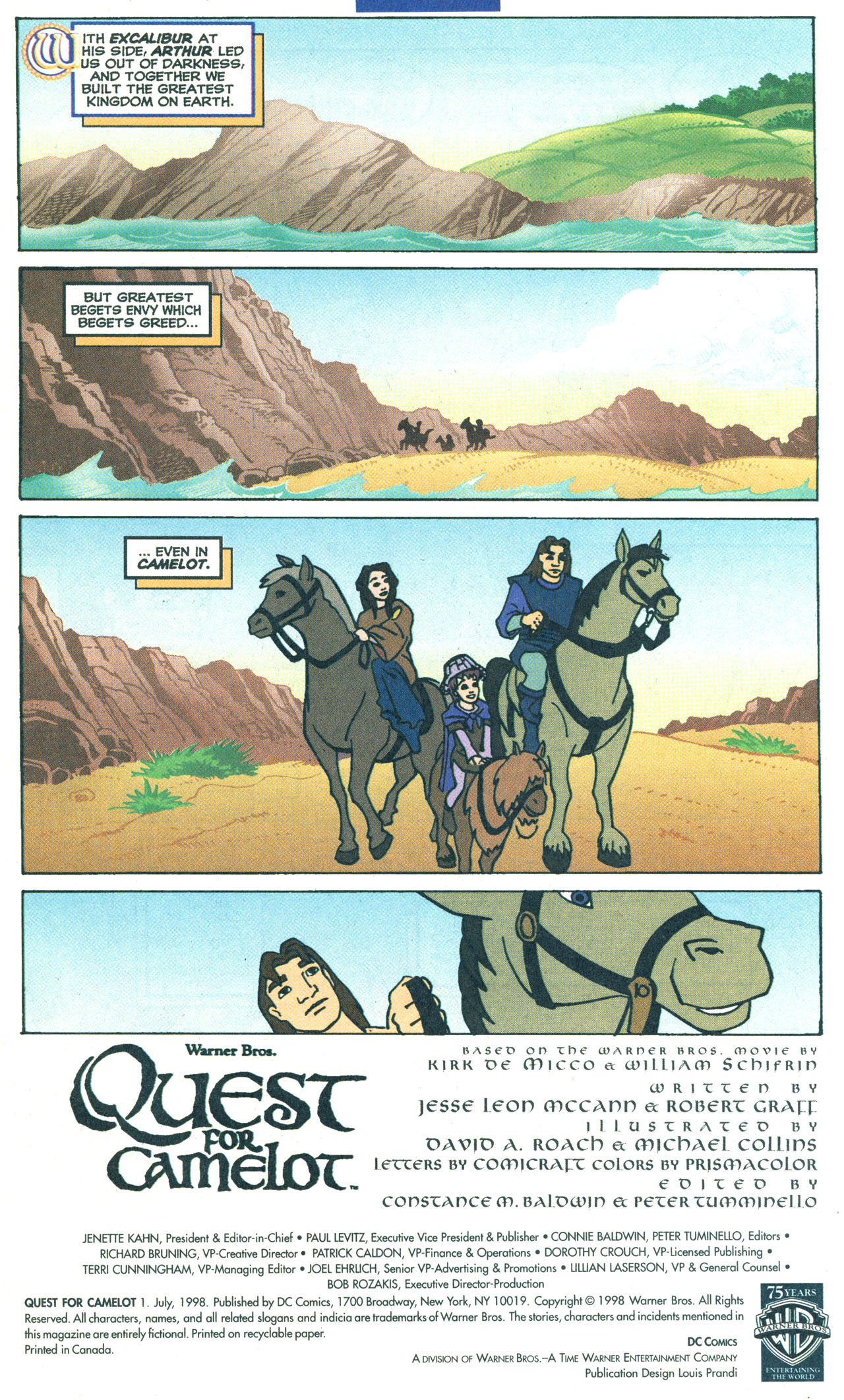 Read online Quest For Camelot comic -  Issue # Full - 2