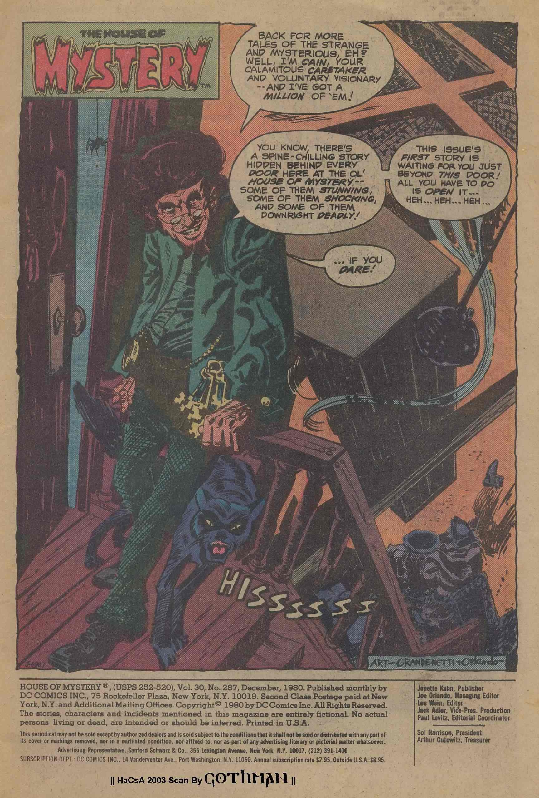 Read online House of Mystery (1951) comic -  Issue #287 - 2