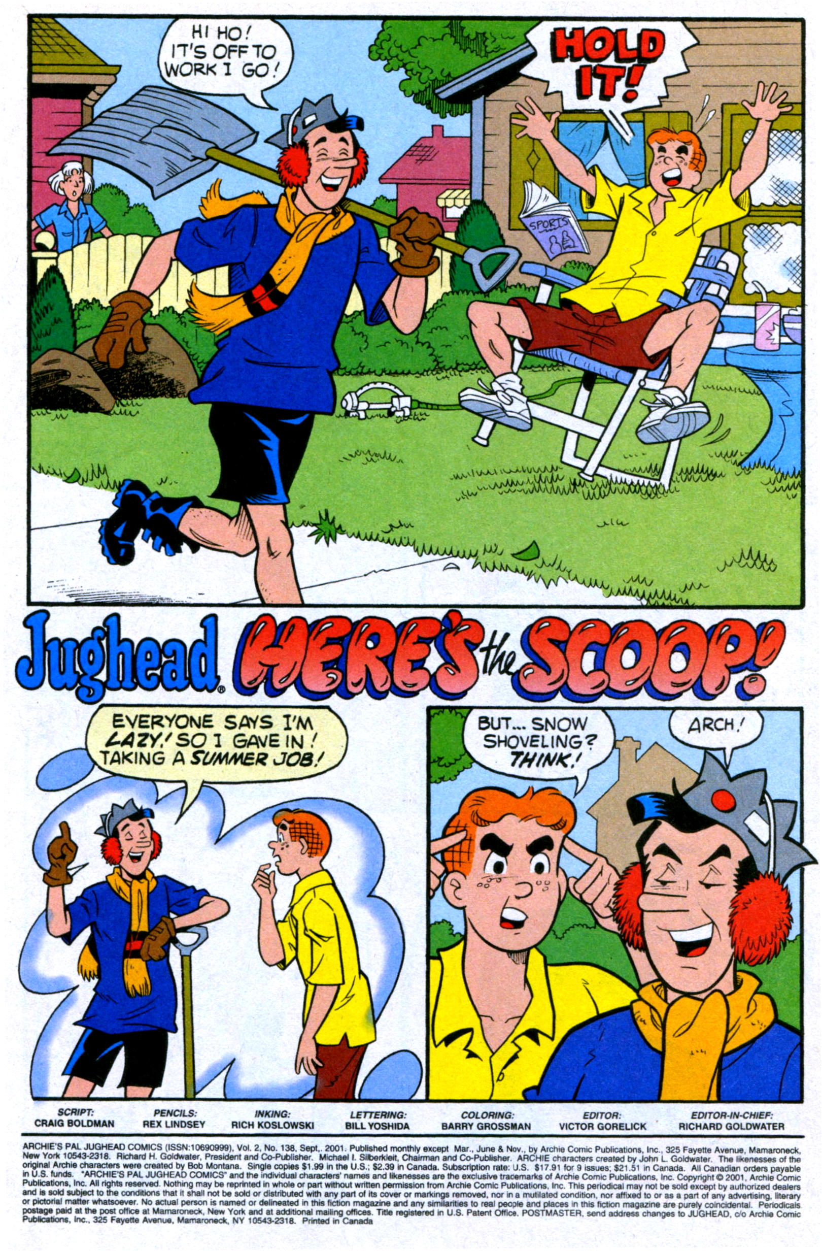 Read online Archie's Pal Jughead Comics comic -  Issue #138 - 3
