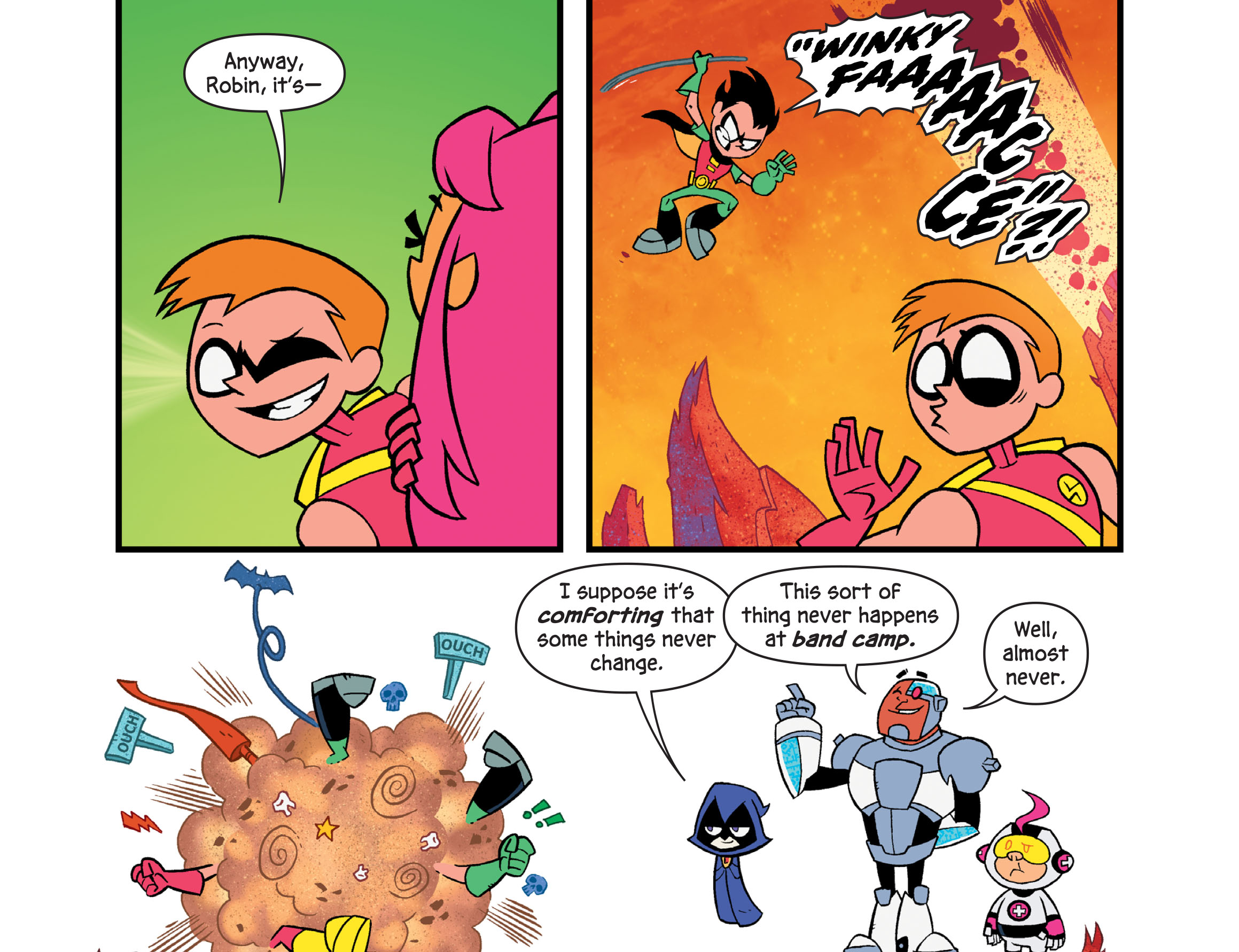 Read online Teen Titans Go! To Camp comic -  Issue #16 - 17