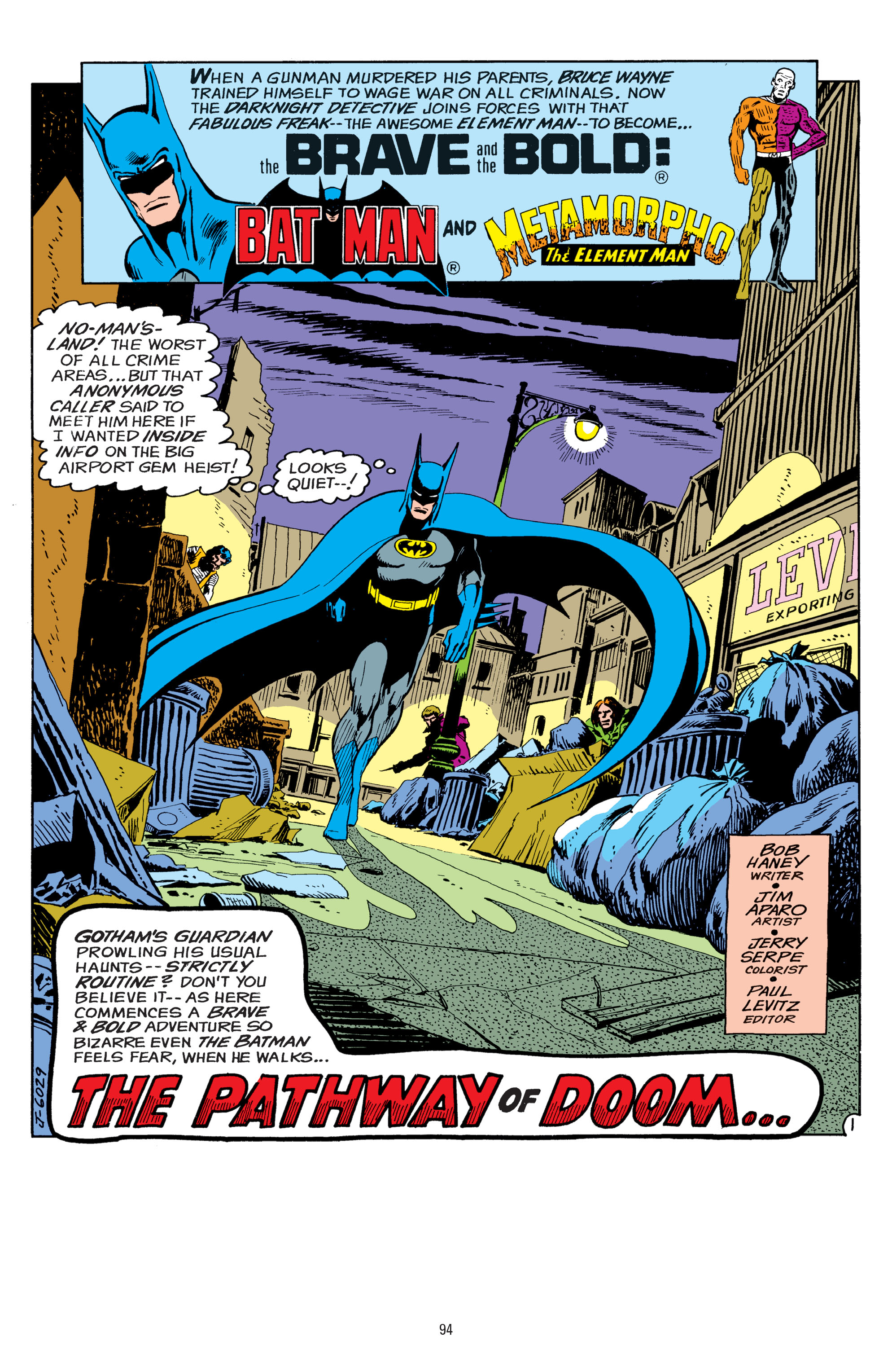 Read online Legends of the Dark Knight: Jim Aparo comic -  Issue # TPB 3 (Part 1) - 93