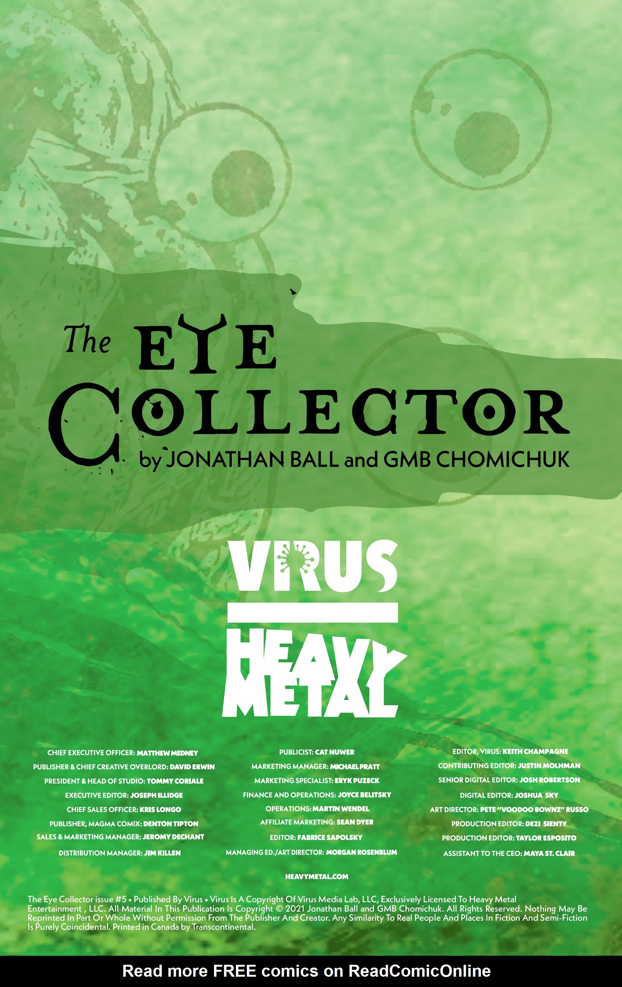 Read online The Eye Collector comic -  Issue #5 - 2