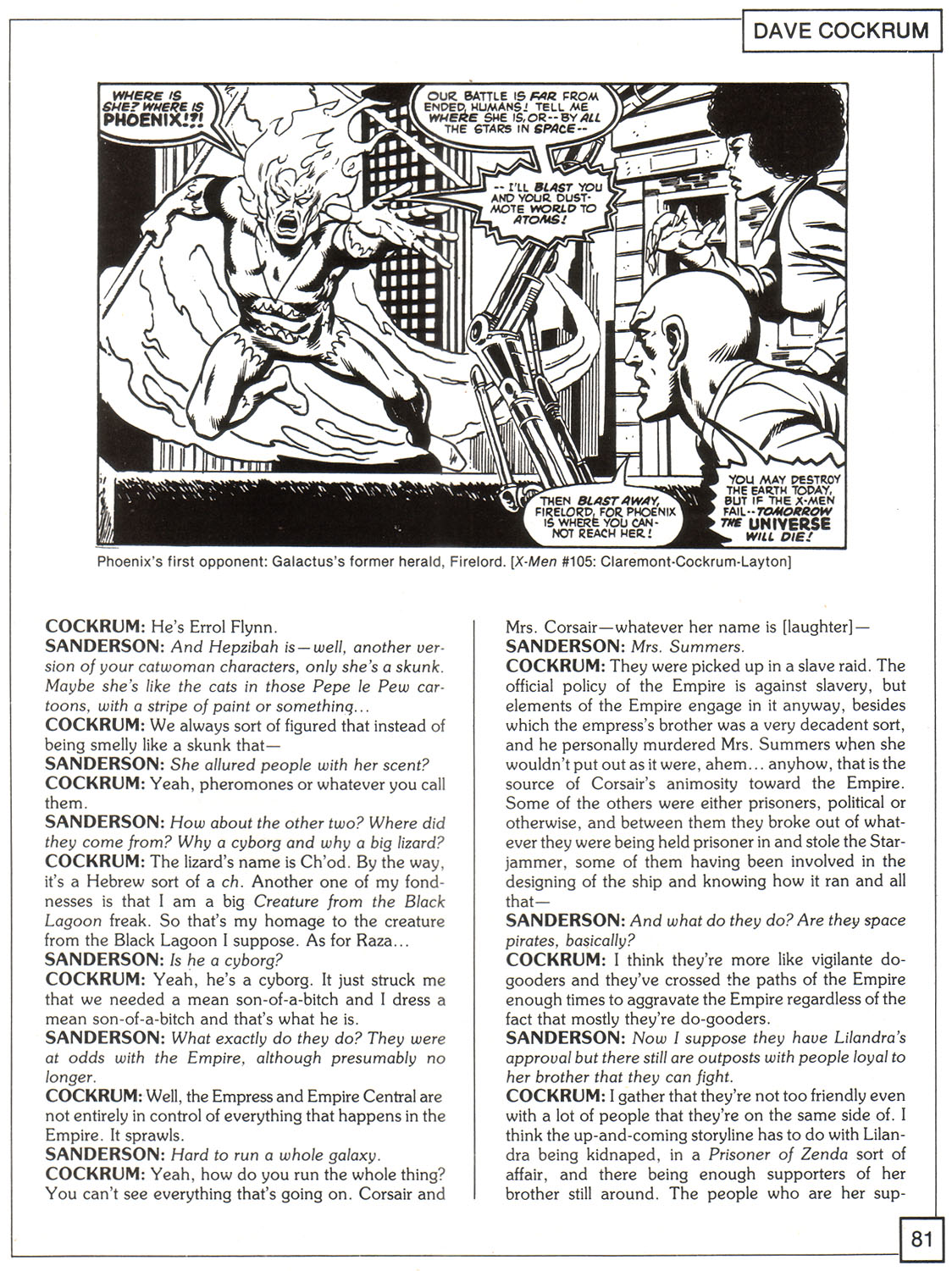 Read online The X-Men Companion comic -  Issue #1 - 81