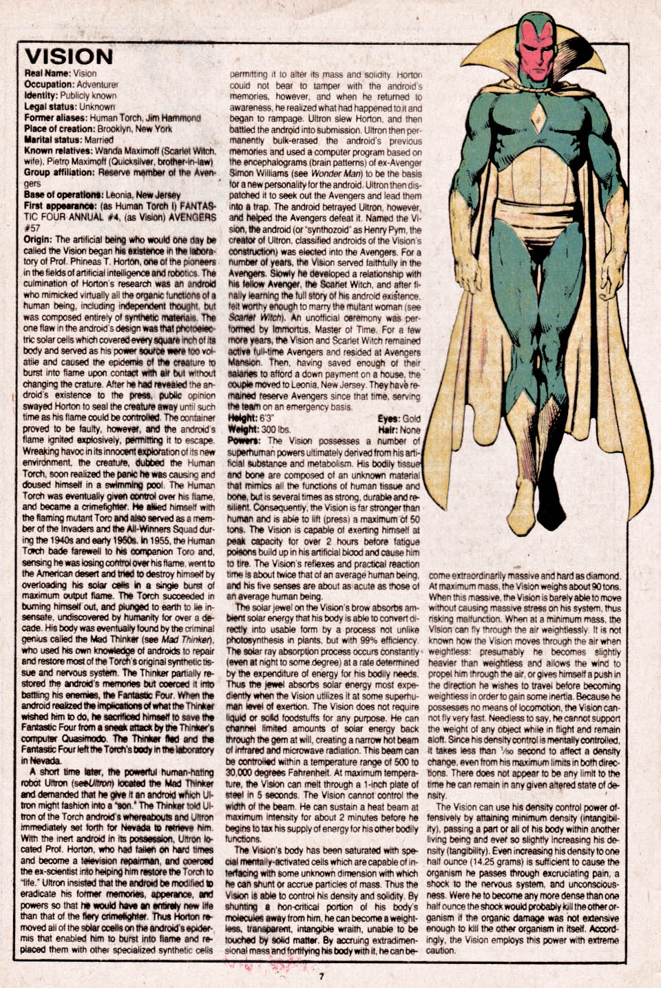 Read online The Official Handbook of the Marvel Universe comic -  Issue #12 - 8