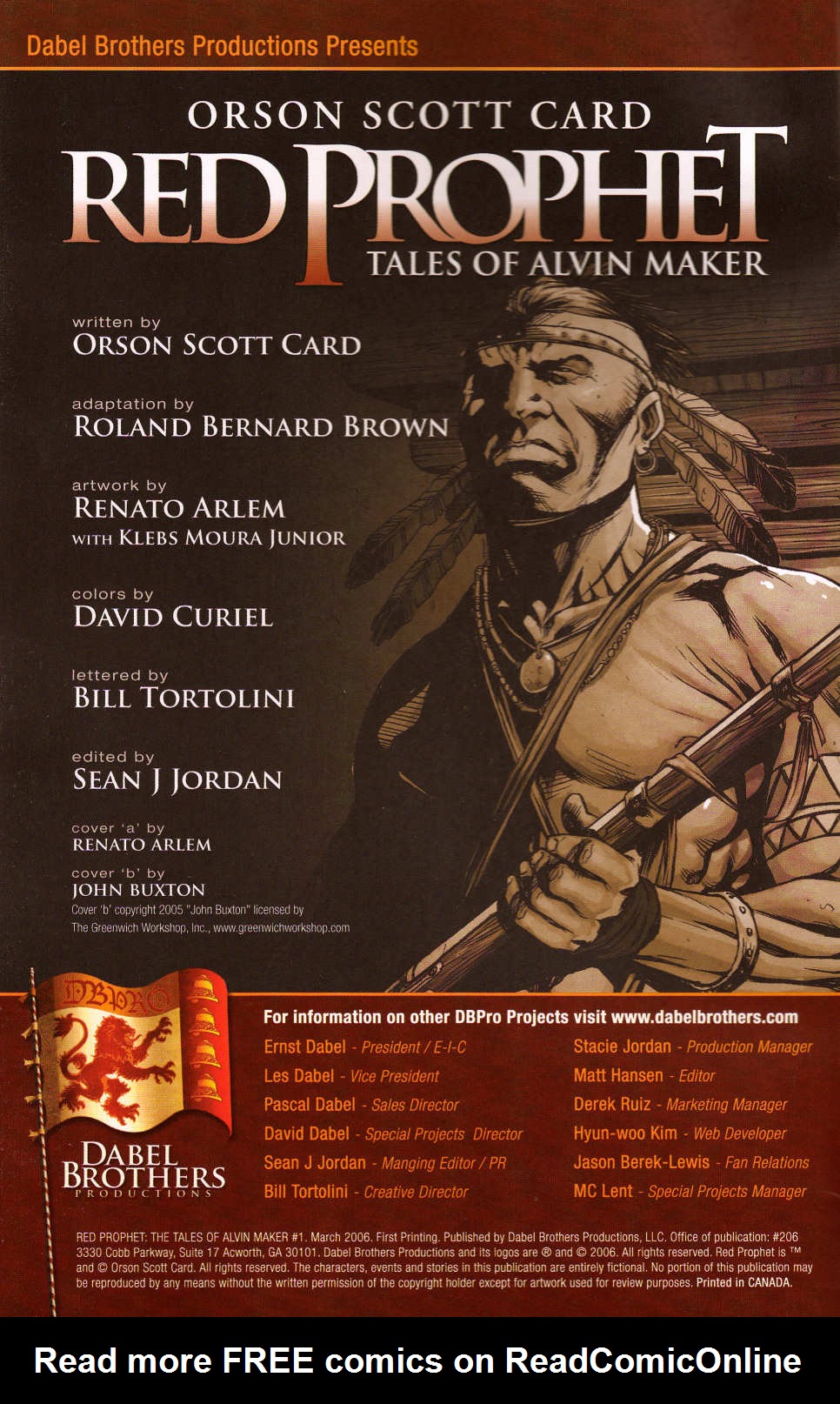 Read online Red Prophet: The Tales of Alvin Maker comic -  Issue #1 - 3