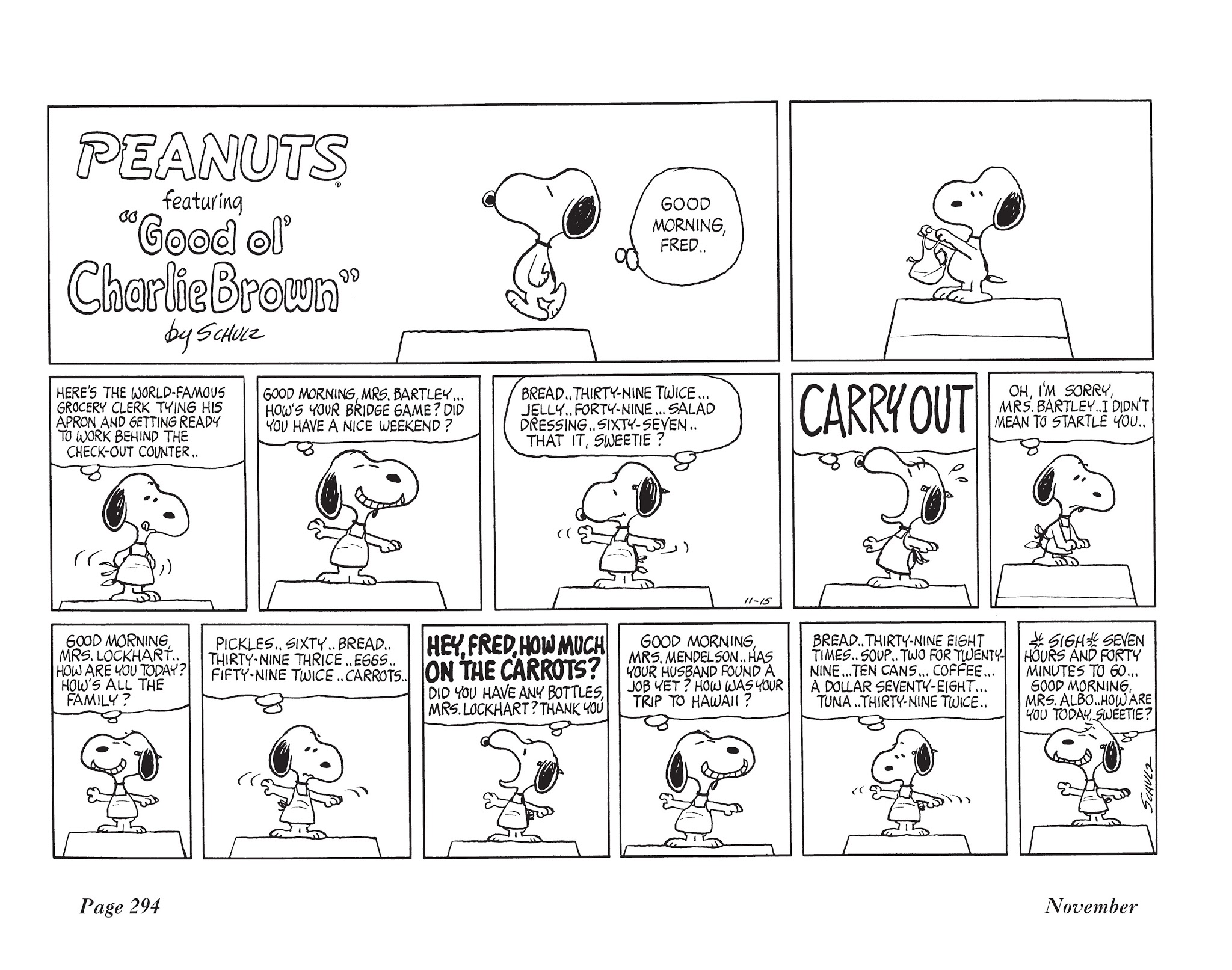 Read online The Complete Peanuts comic -  Issue # TPB 10 - 307