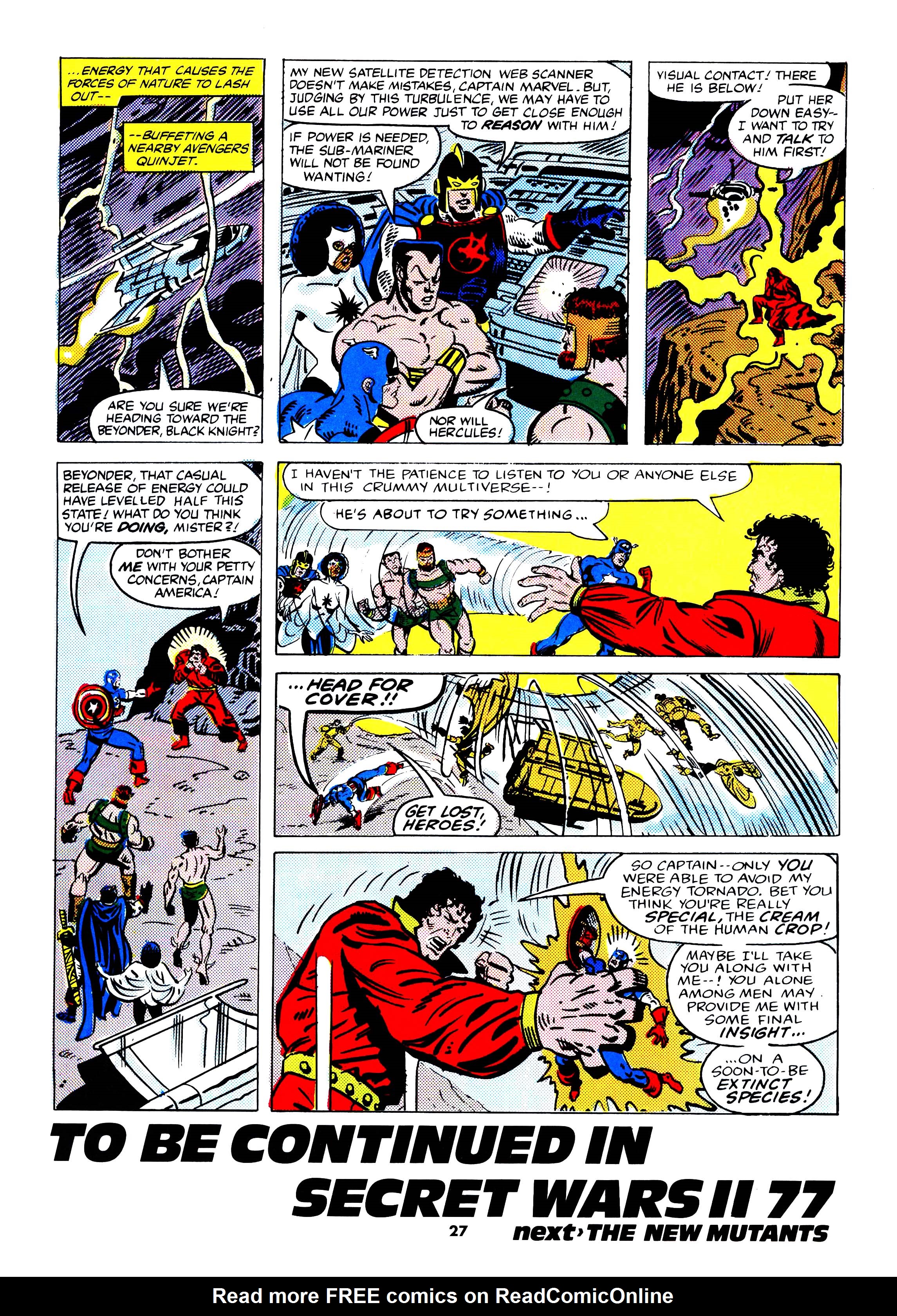 Read online Secret Wars (1985) comic -  Issue #73 - 27