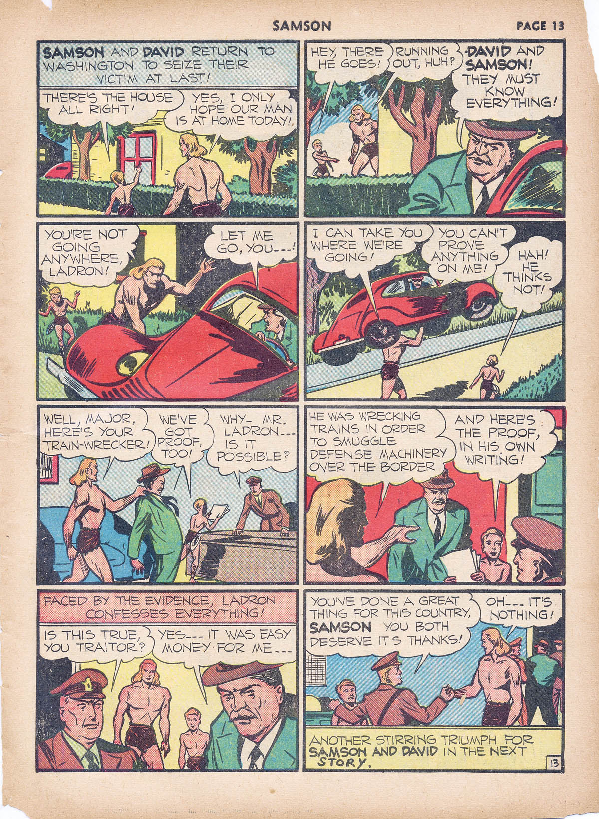 Read online Samson (1940) comic -  Issue #4 - 15