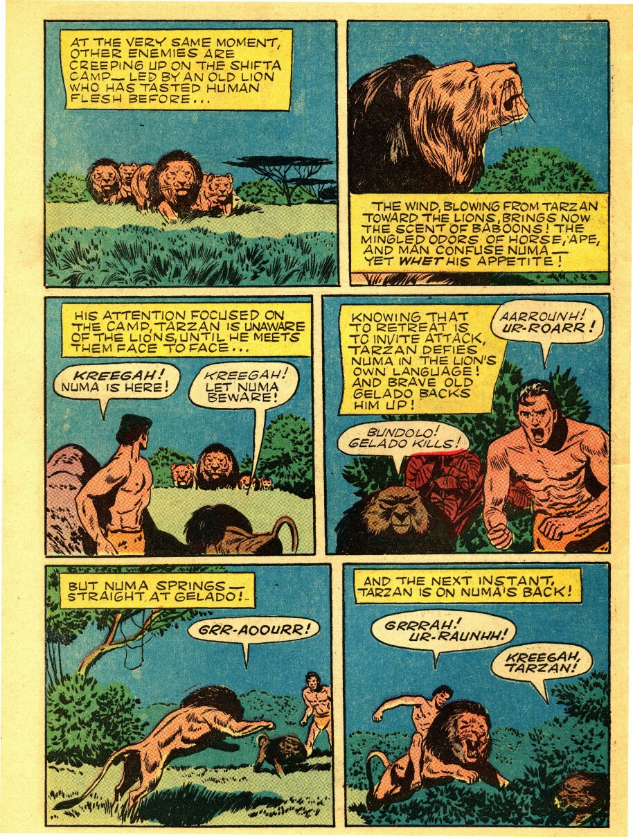 Read online Tarzan (1948) comic -  Issue #37 - 38