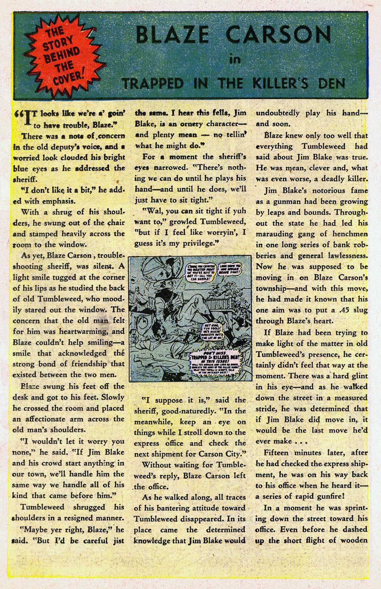 Read online Blaze Carson comic -  Issue #5 - 20