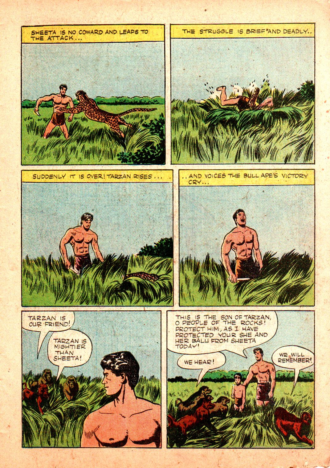 Read online Tarzan (1948) comic -  Issue #3 - 7
