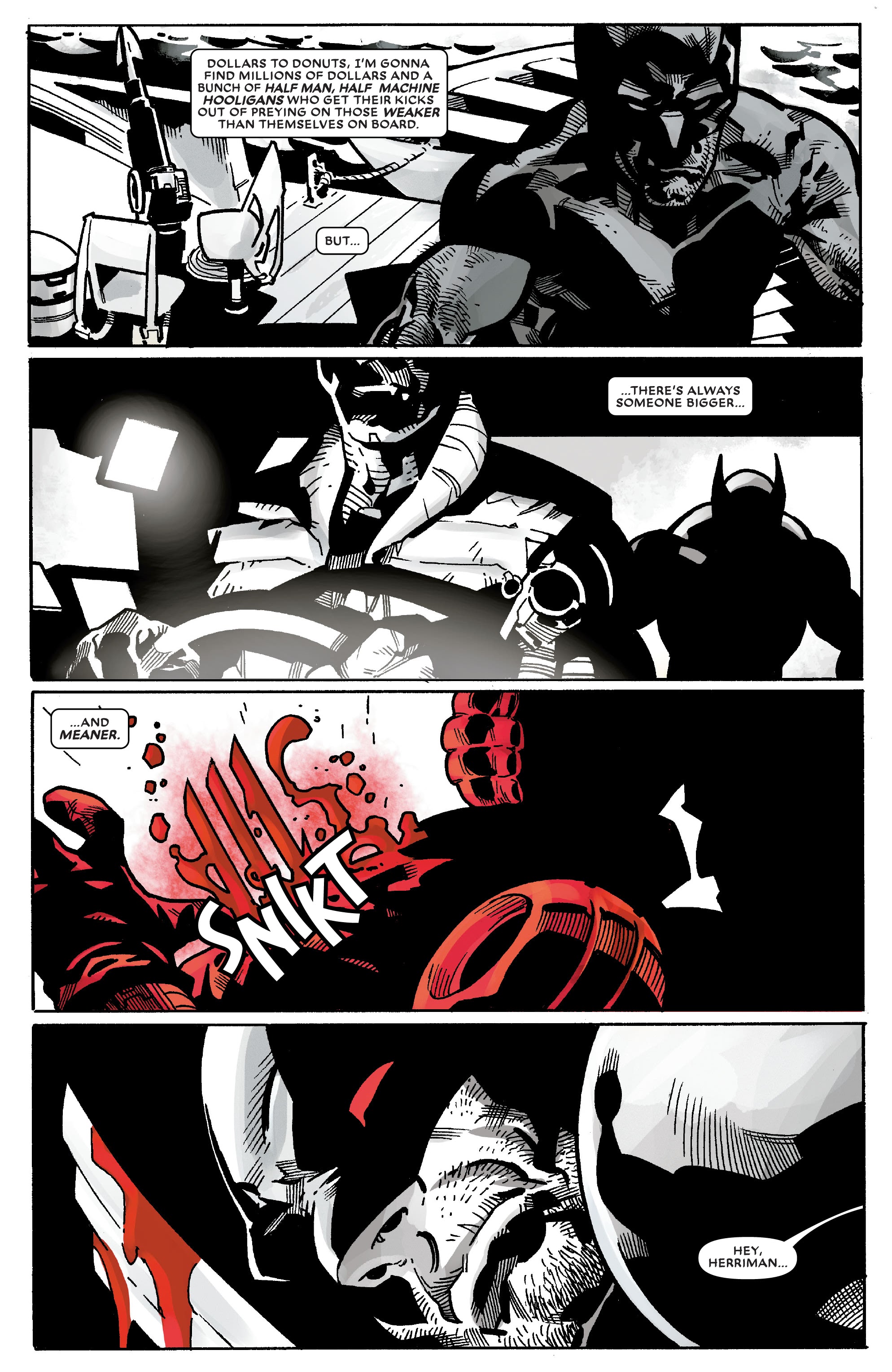 Read online Wolverine: Black, White & Blood comic -  Issue #4 - 14