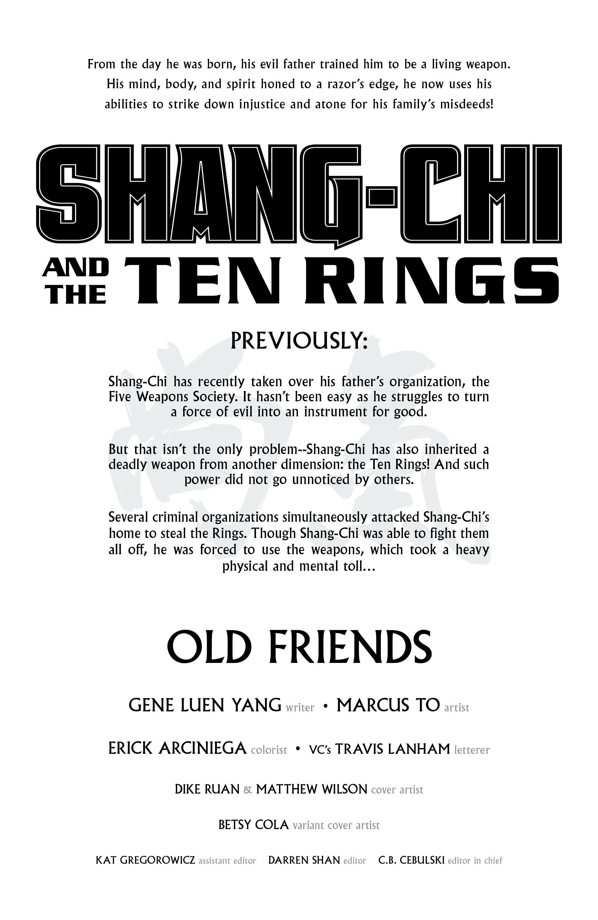 Read online Shang-Chi and the Ten Rings comic -  Issue #2 - 2