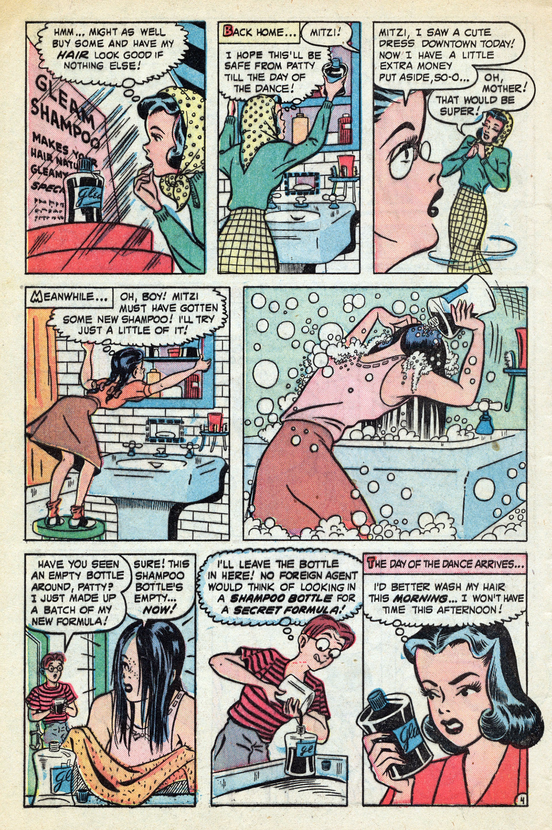 Read online Mitzi's Boy Friend comic -  Issue #5 - 28