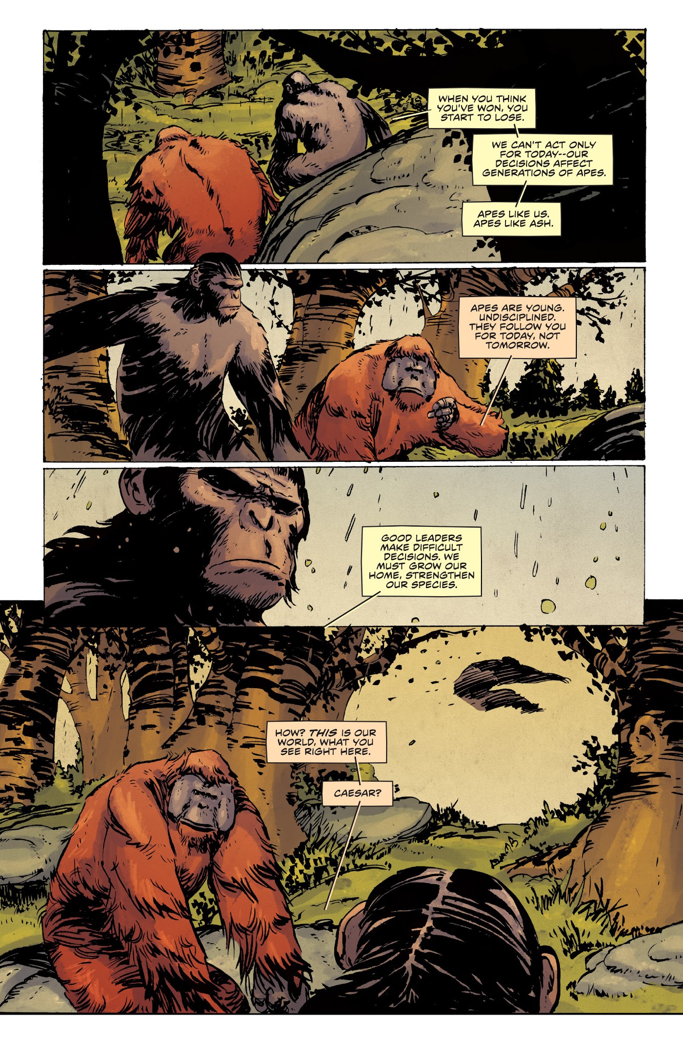 Read online Dawn of the Planet of the Apes comic -  Issue # TPB - 12