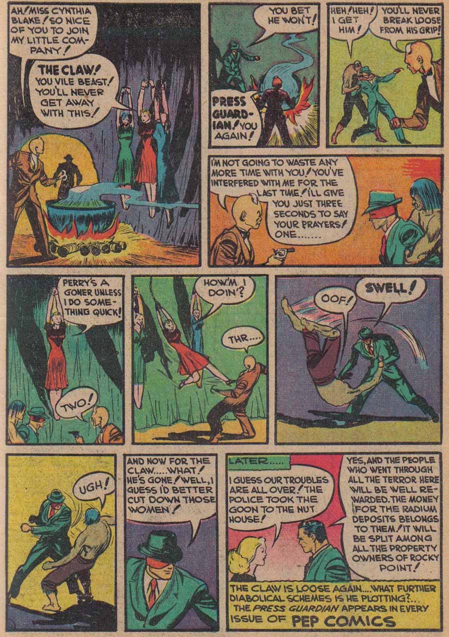 Read online Pep Comics comic -  Issue #10 - 27