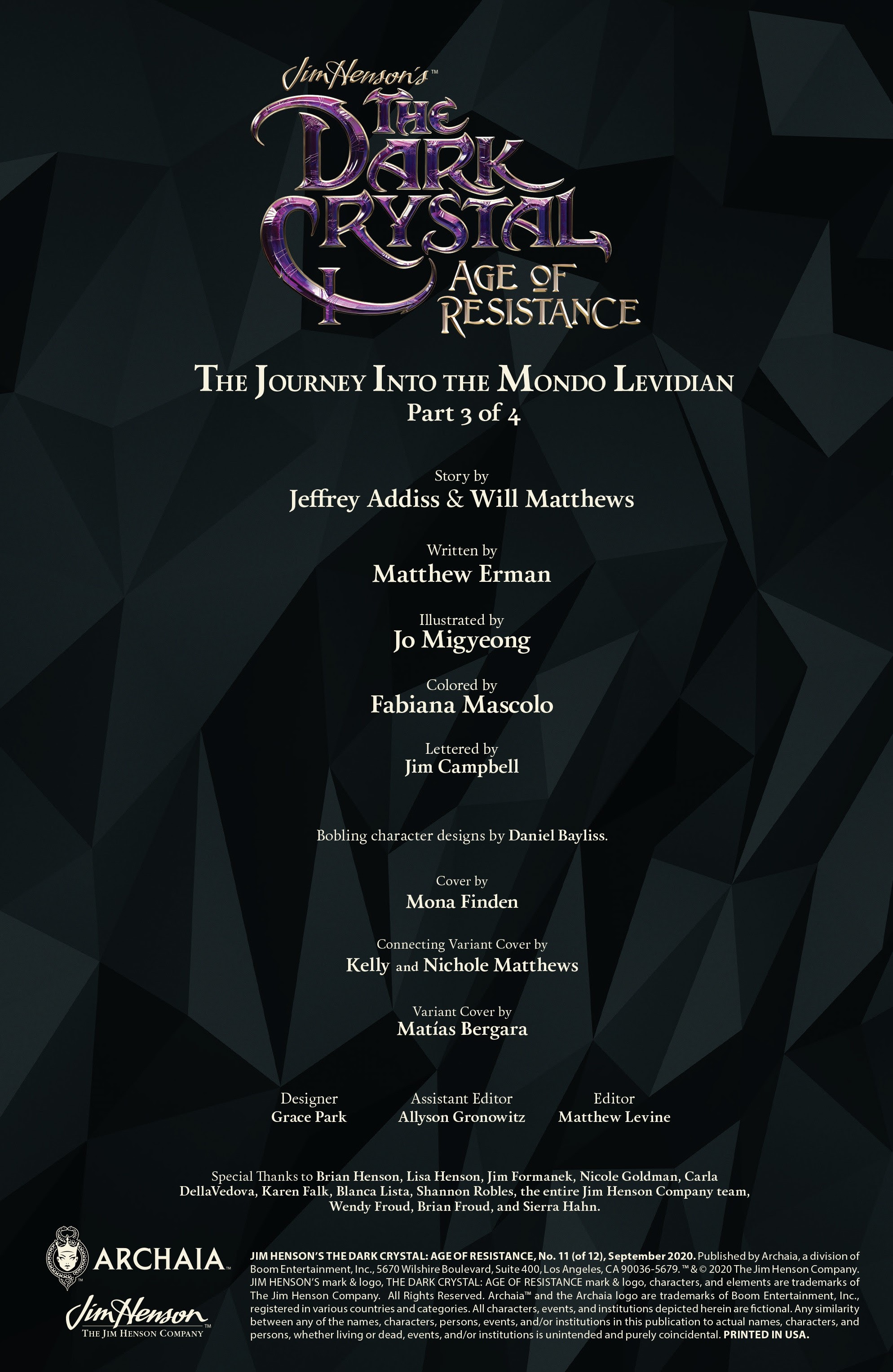 Read online Jim Henson's The Dark Crystal: Age of Resistance comic -  Issue #11 - 2