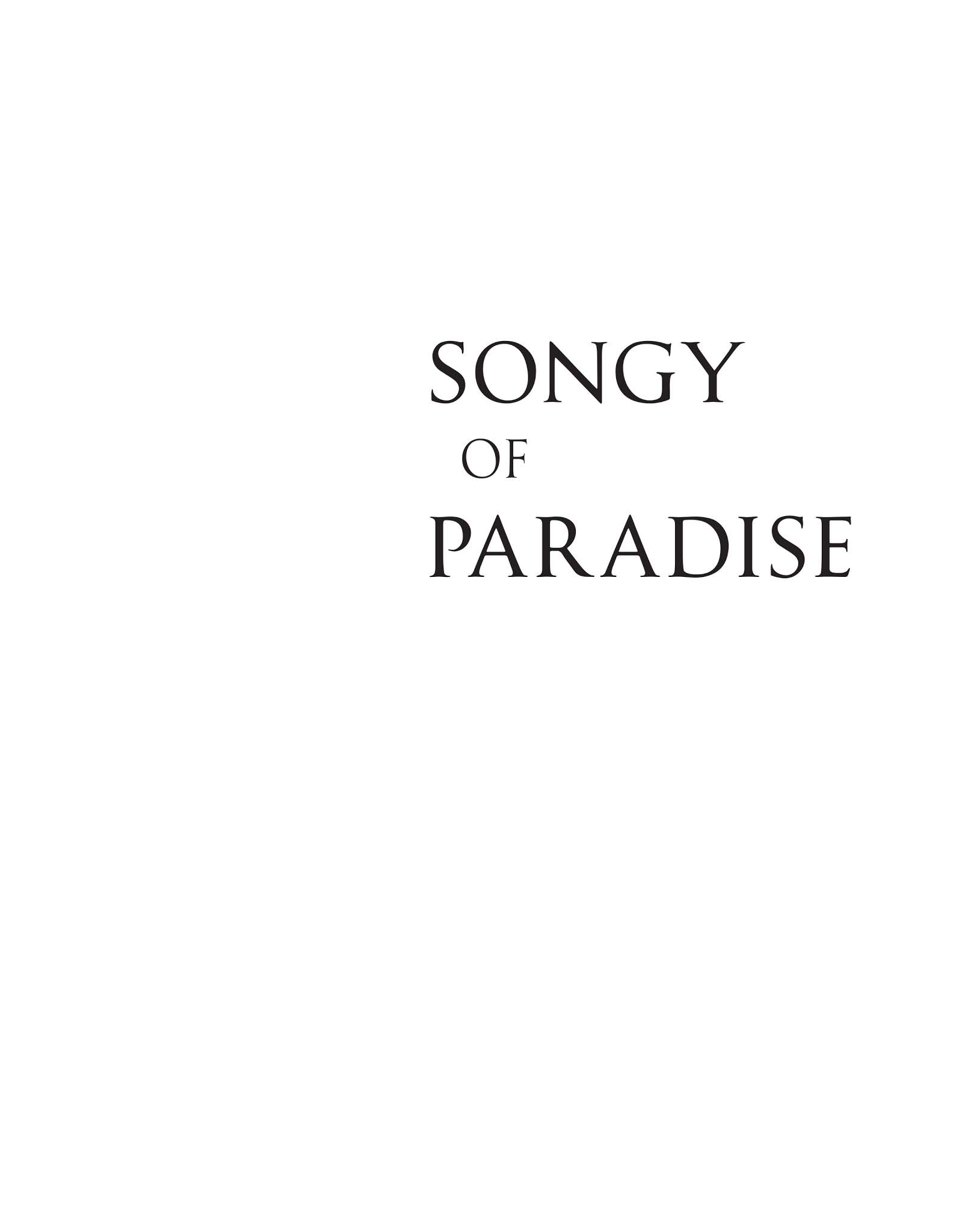Read online Songy of Paradise comic -  Issue # Full - 2