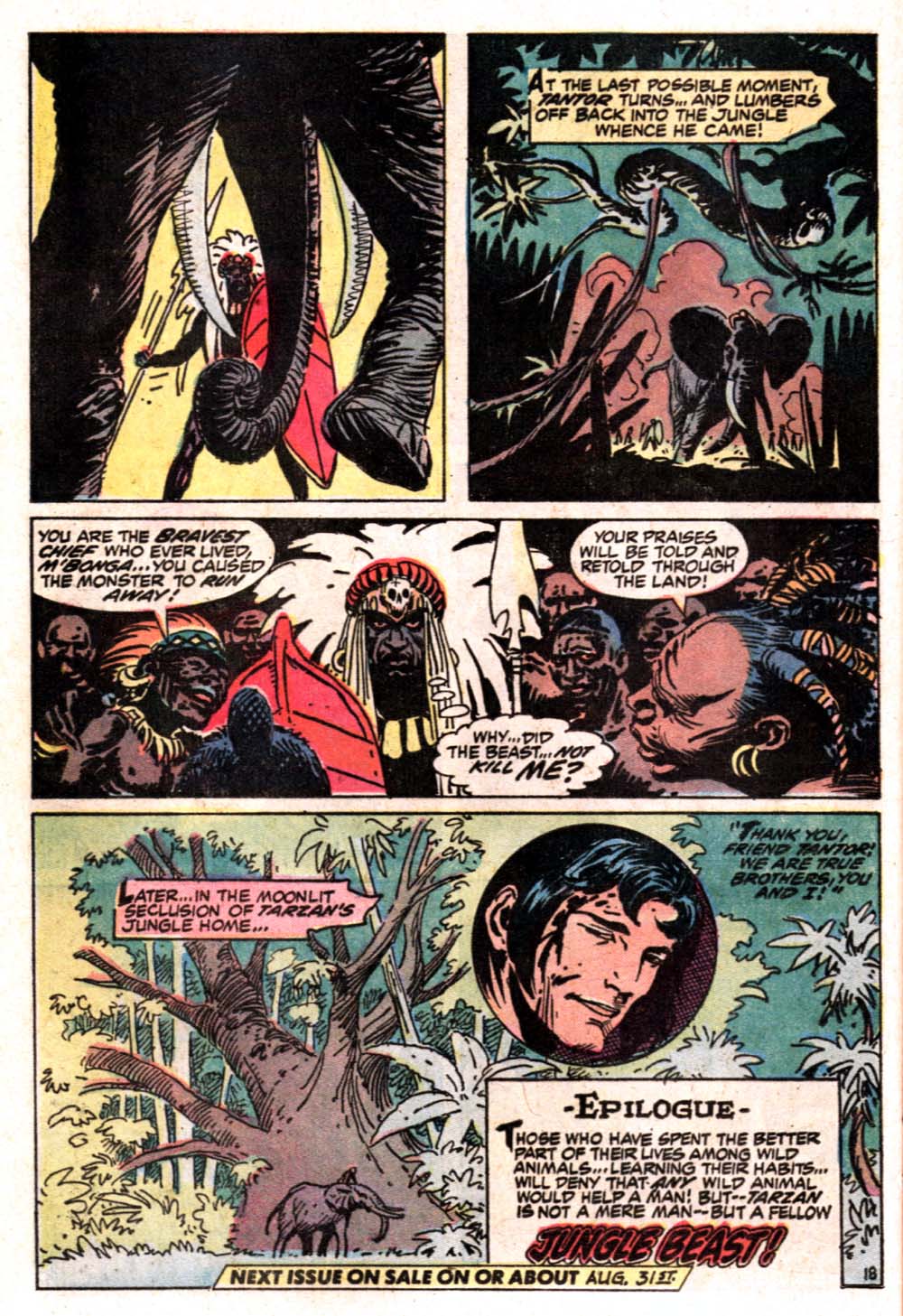 Read online Tarzan (1972) comic -  Issue #212 - 20