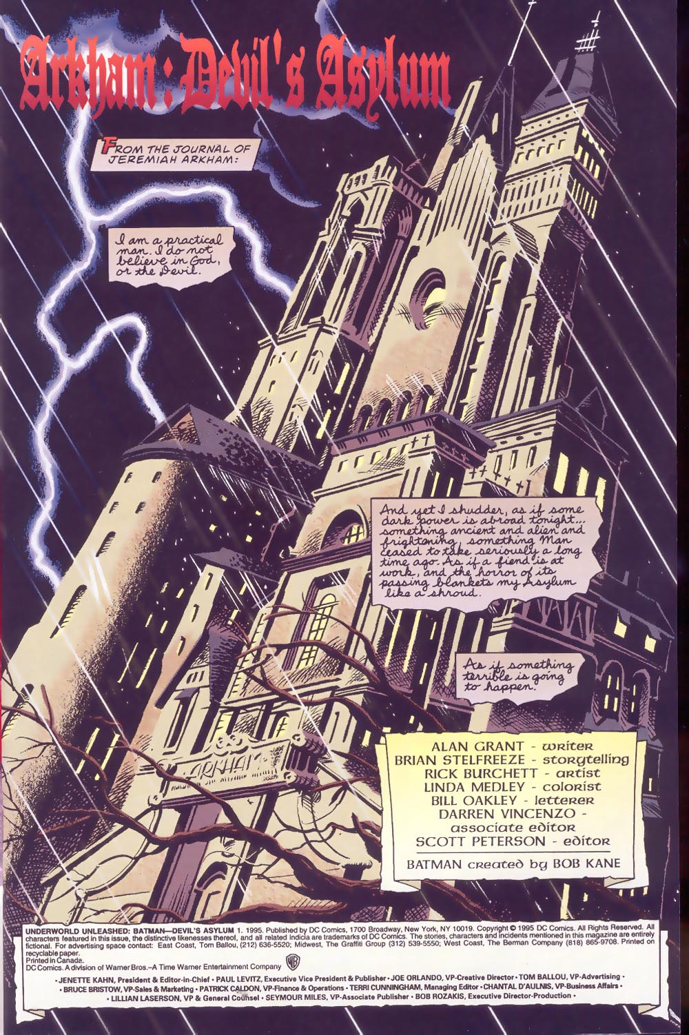 Read online Underworld Unleashed: Batman- Devil's Asylum comic -  Issue # Full - 2