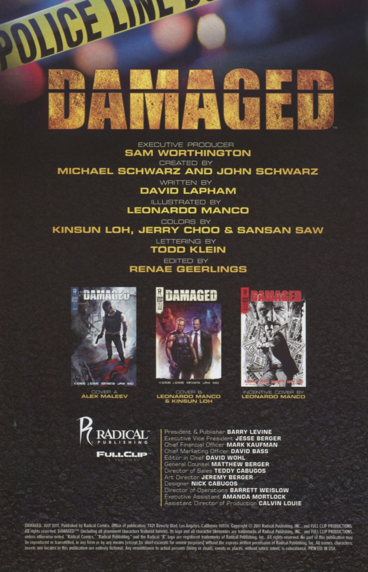 Read online Damaged comic -  Issue #1 - 2
