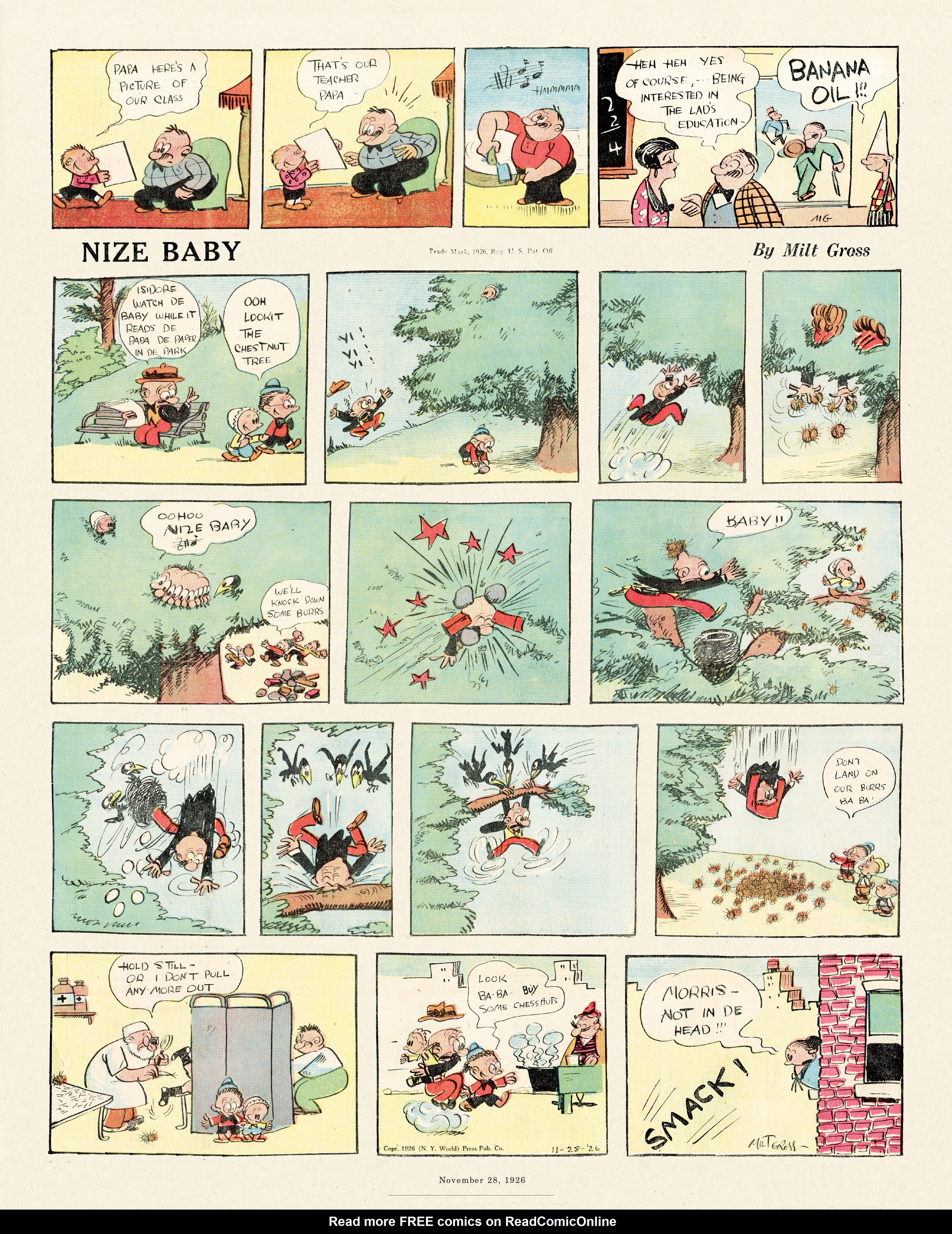 Read online Gross Exaggerations: The Meshuga Comic Strips of Milt Gross comic -  Issue # TPB - 27