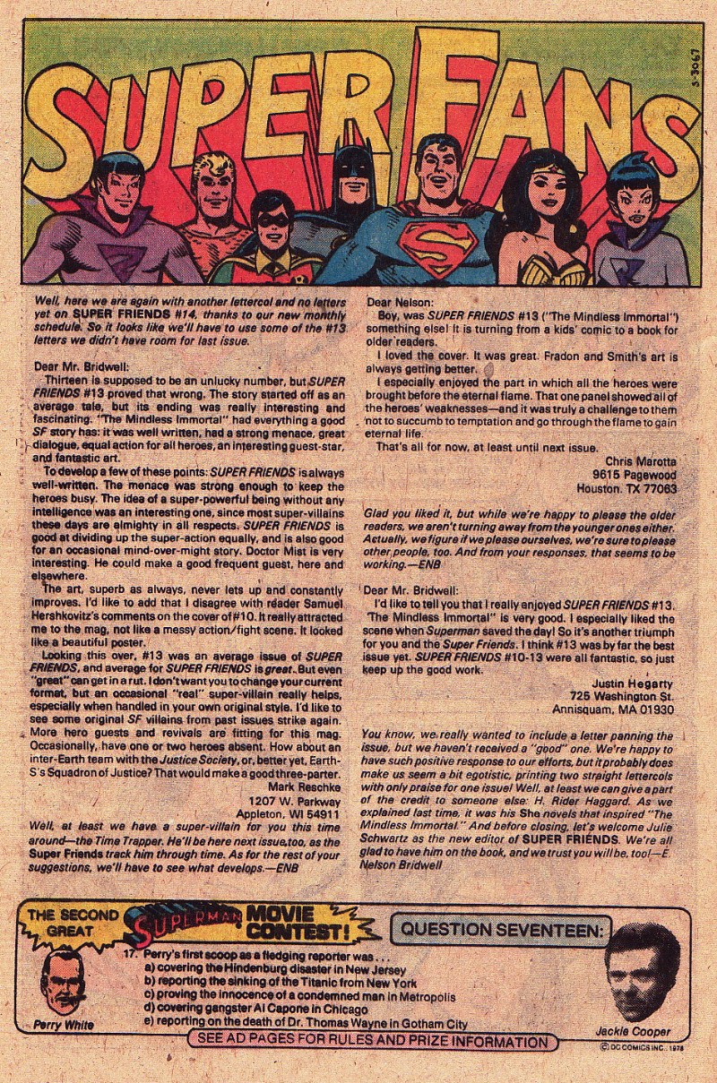 Read online The Super Friends comic -  Issue #17 - 19