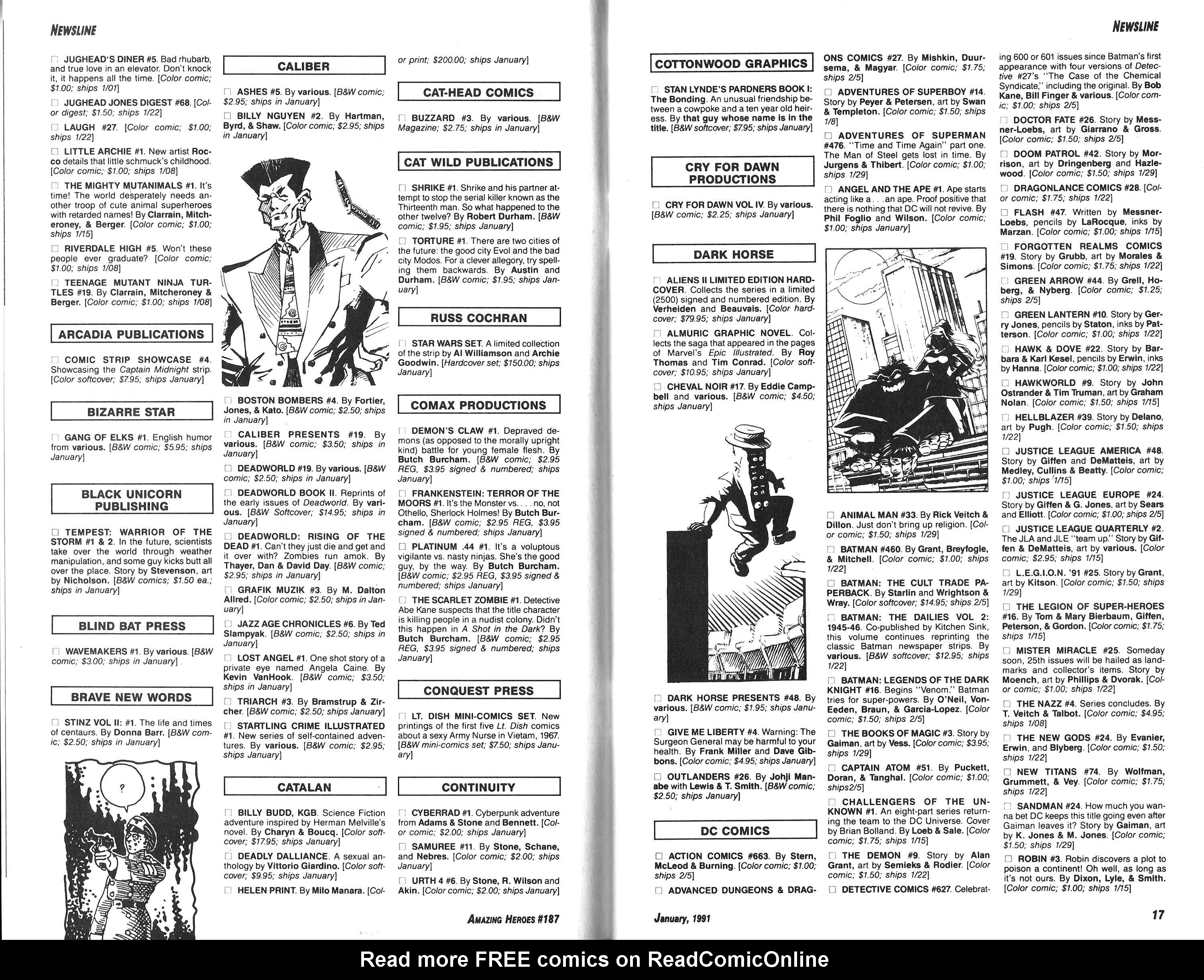 Read online Amazing Heroes comic -  Issue #187 - 9