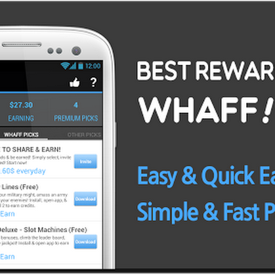 CARA MENDAPAT UANG LEWAT APLIKASI ANDROID DENGAN WHAFF!