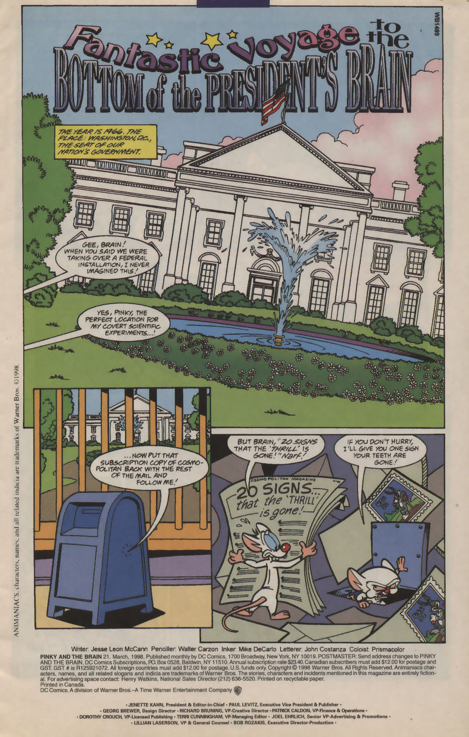 Read online Pinky and The Brain comic -  Issue #21 - 2