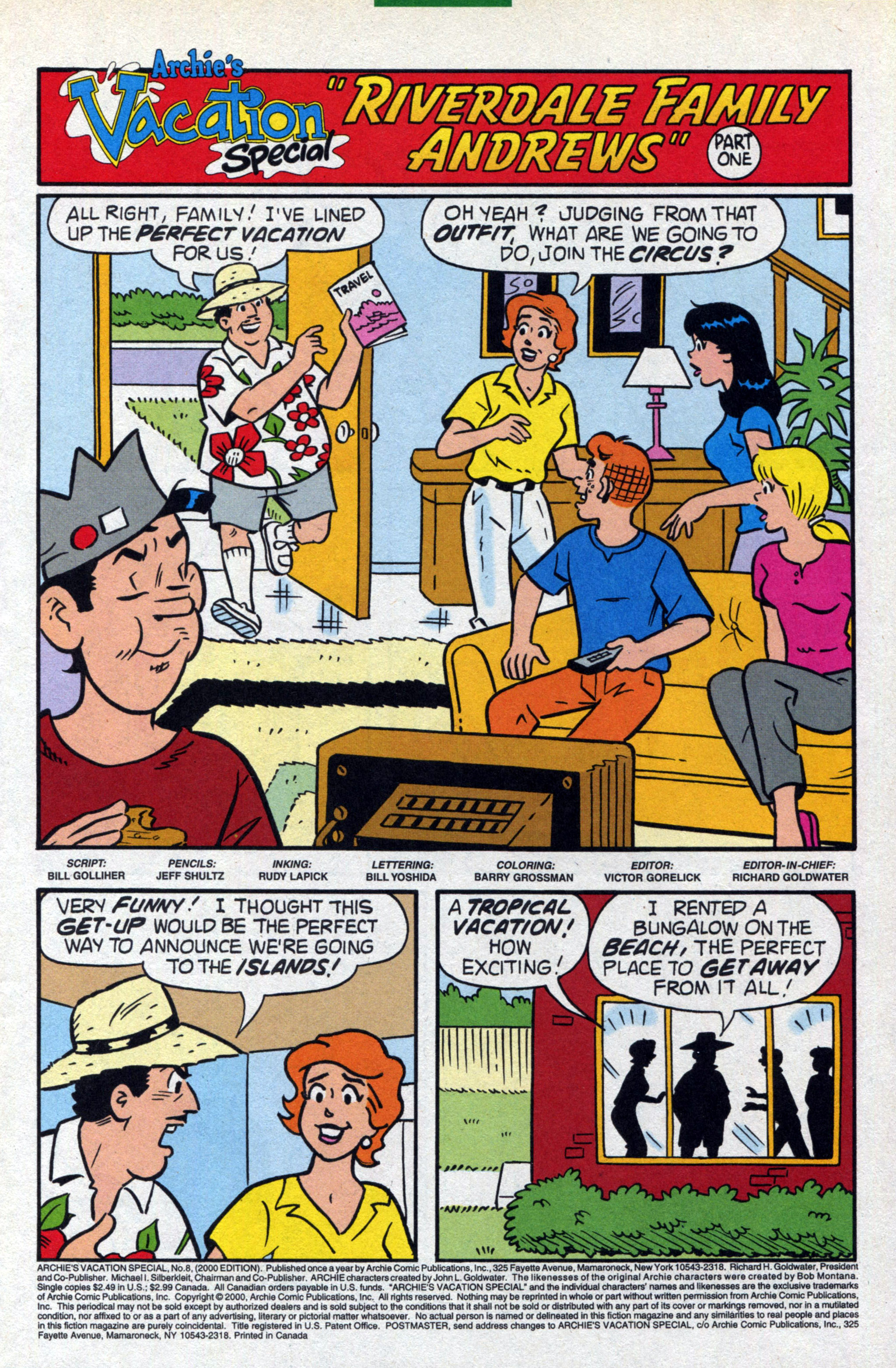 Read online Archie's Vacation Special comic -  Issue #8 - 3