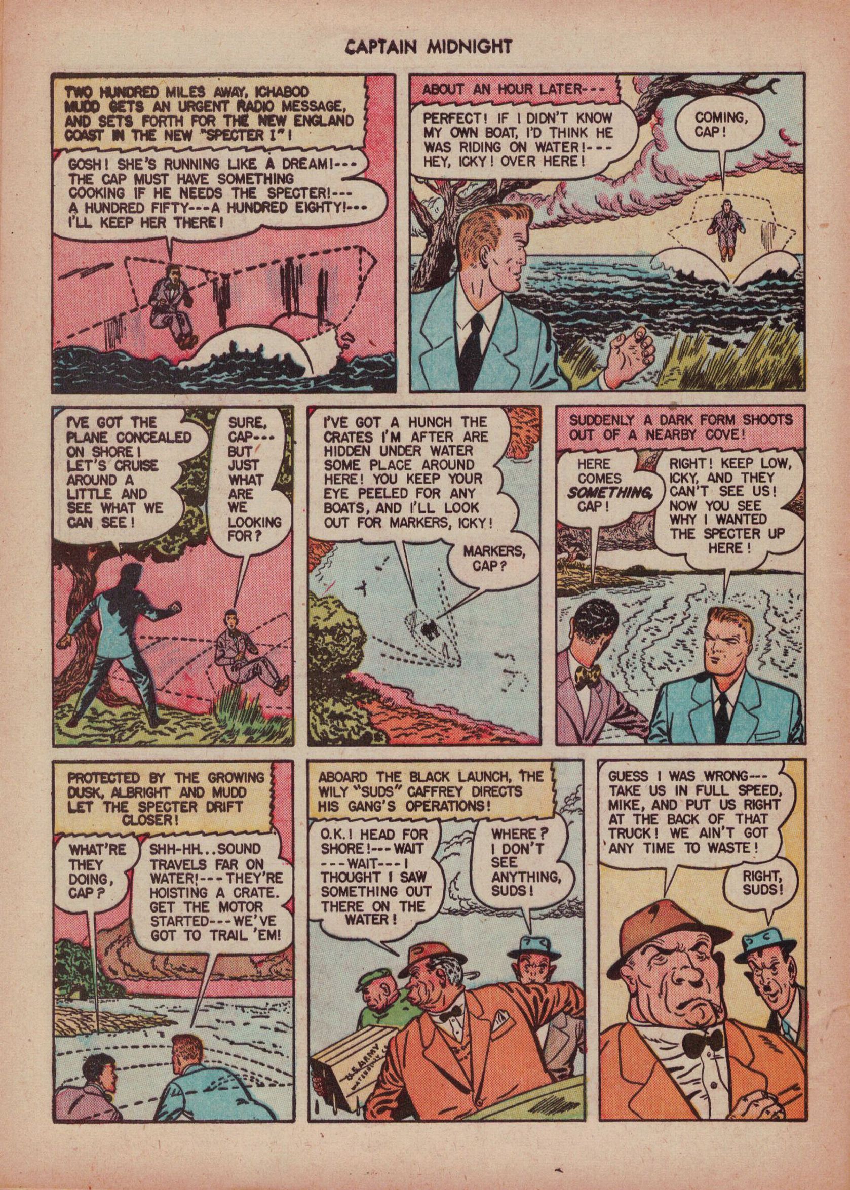 Read online Captain Midnight (1942) comic -  Issue #43 - 44