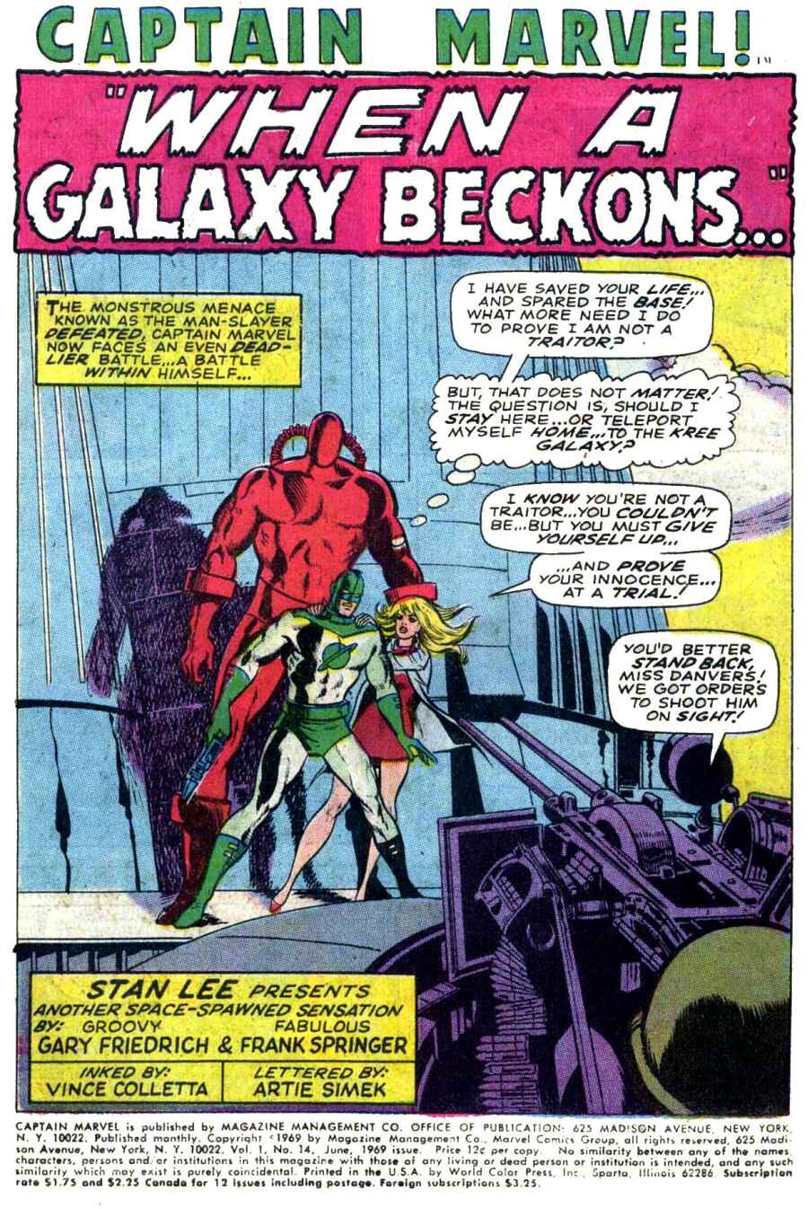 Captain Marvel (1968) Issue #14 #14 - English 2