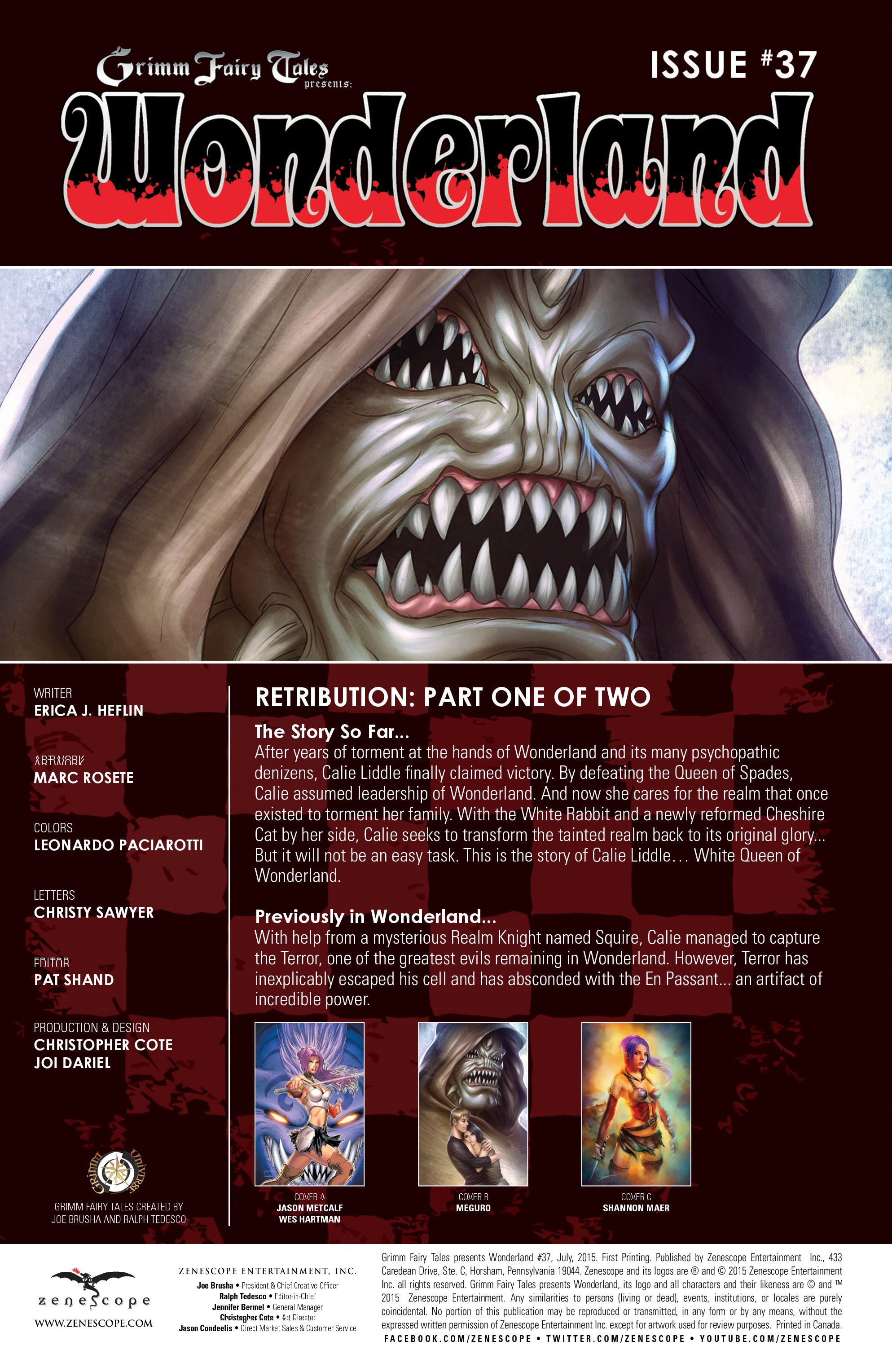 Read online Grimm Fairy Tales presents Wonderland comic -  Issue #37 - 2