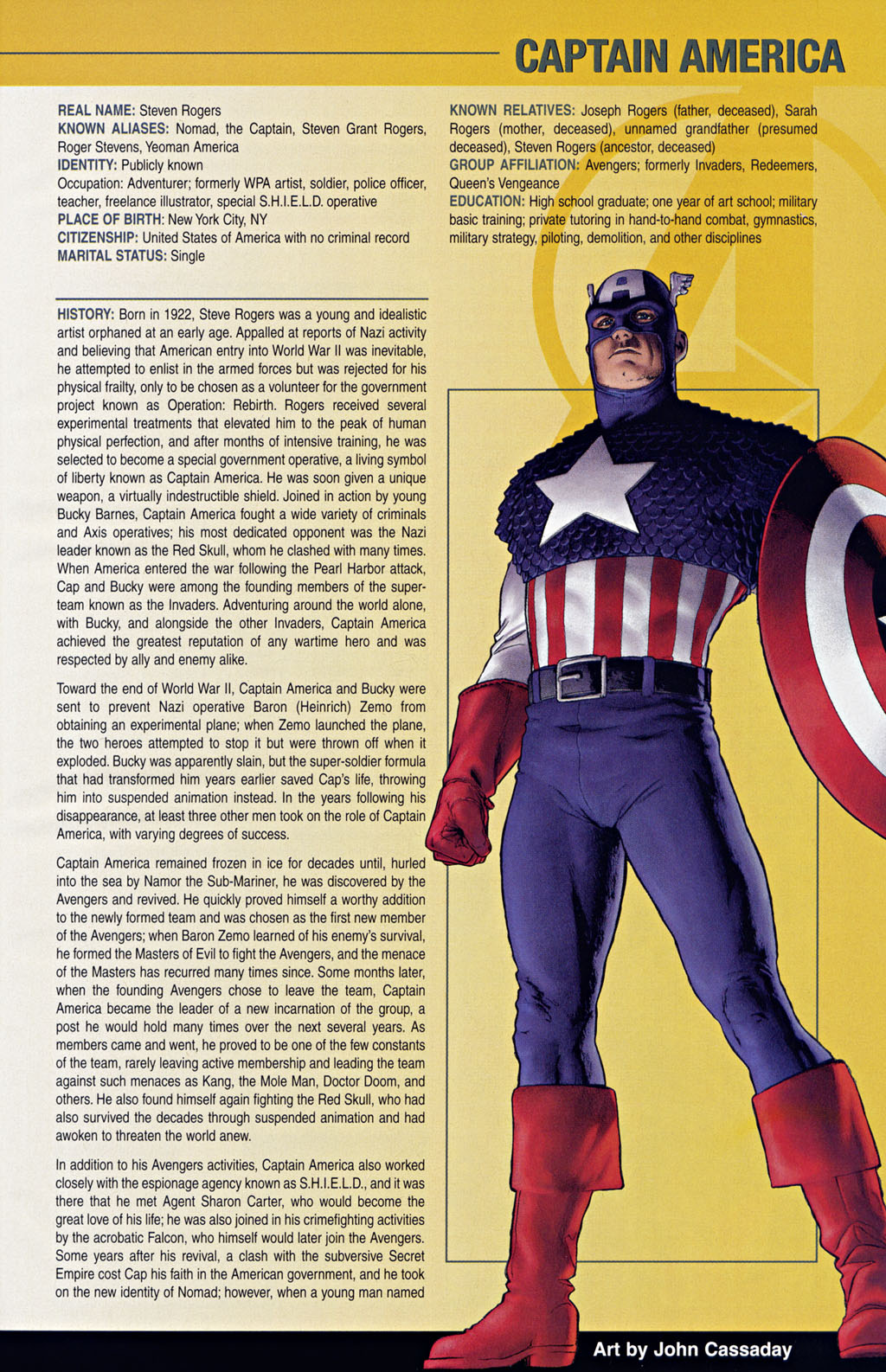 Read online The Official Handbook of the Marvel Universe: The Avengers comic -  Issue # Full - 8
