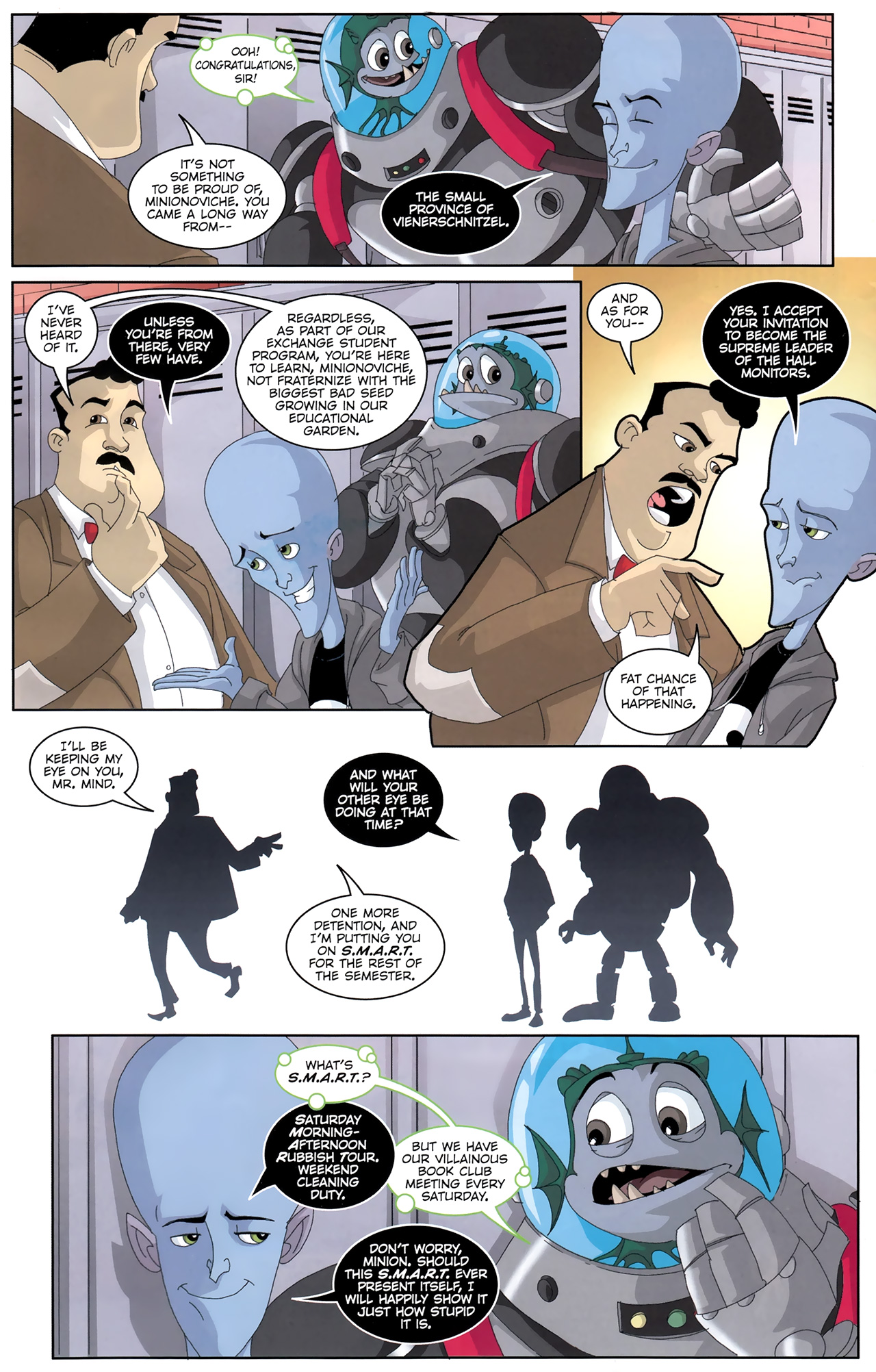 Read online Megamind: Bad. Blue. Brilliant. comic -  Issue #1 - 6