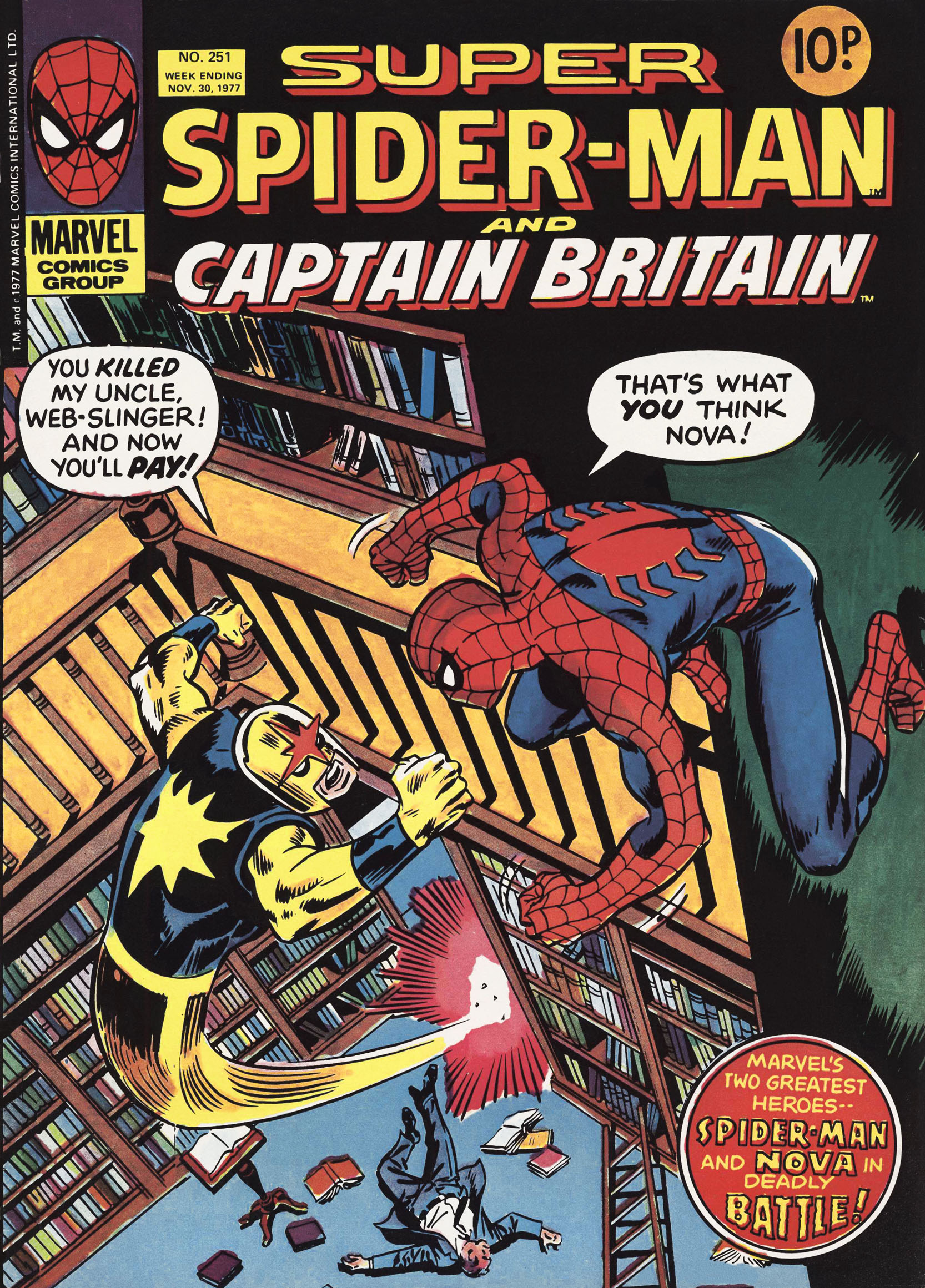 Read online Super Spider-Man and Captain Britain comic -  Issue #251 - 1