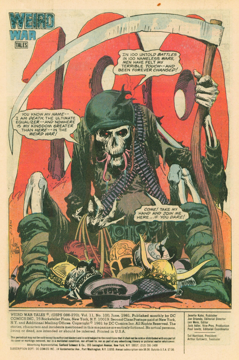 Read online Weird War Tales (1971) comic -  Issue #100 - 3