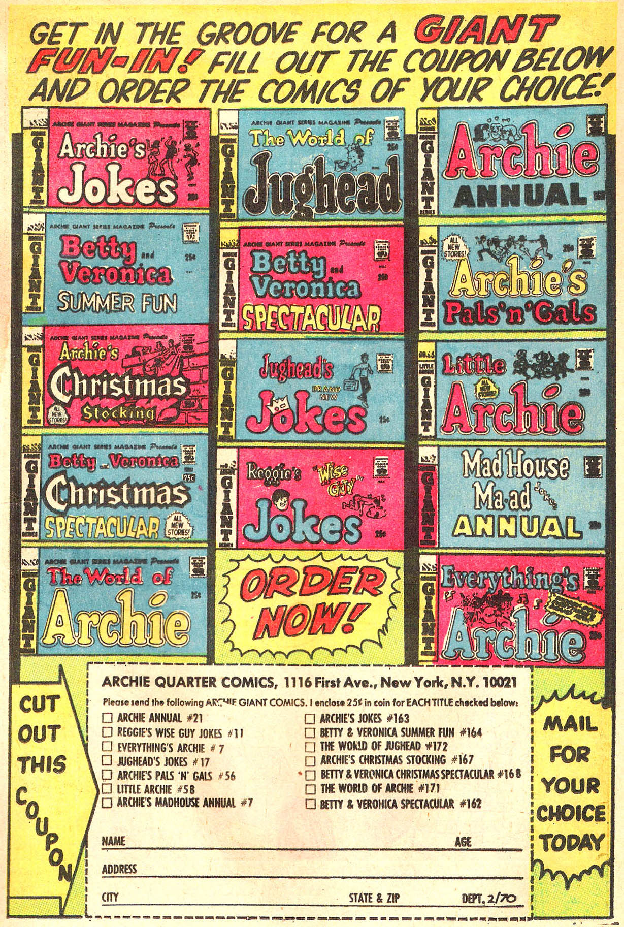 Read online Archie Giant Series Magazine comic -  Issue #168 - 9