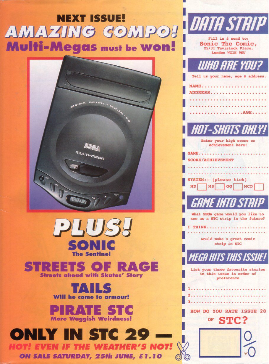 Read online Sonic the Comic comic -  Issue #28 - 31