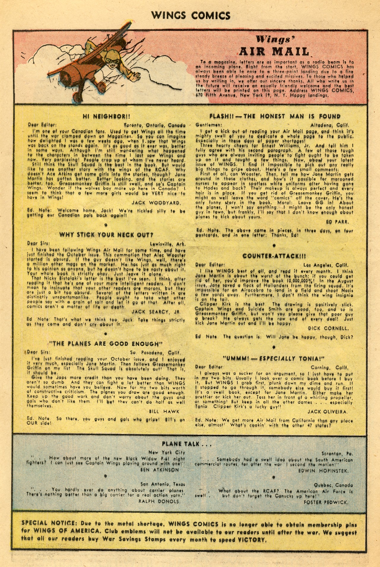 Read online Wings Comics comic -  Issue #54 - 42