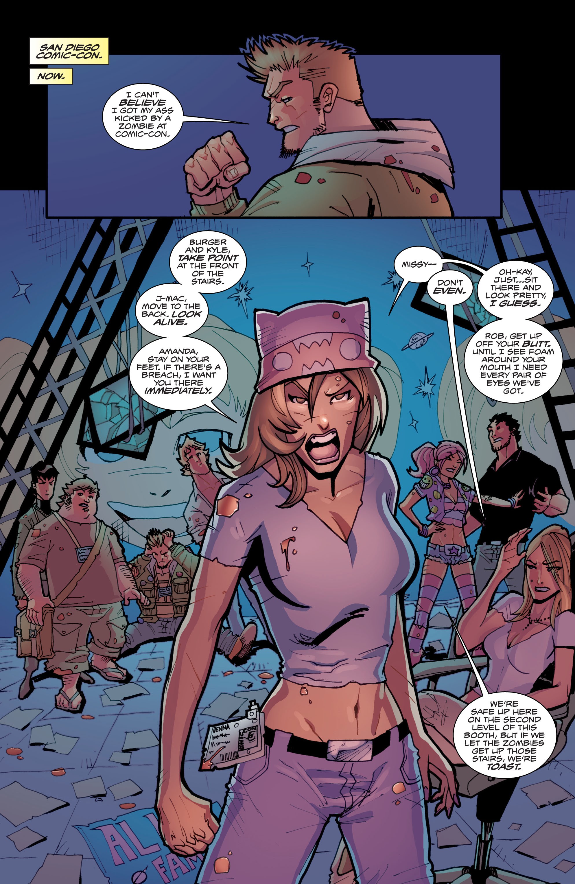 Read online Fanboys vs. Zombies comic -  Issue #3 - 9