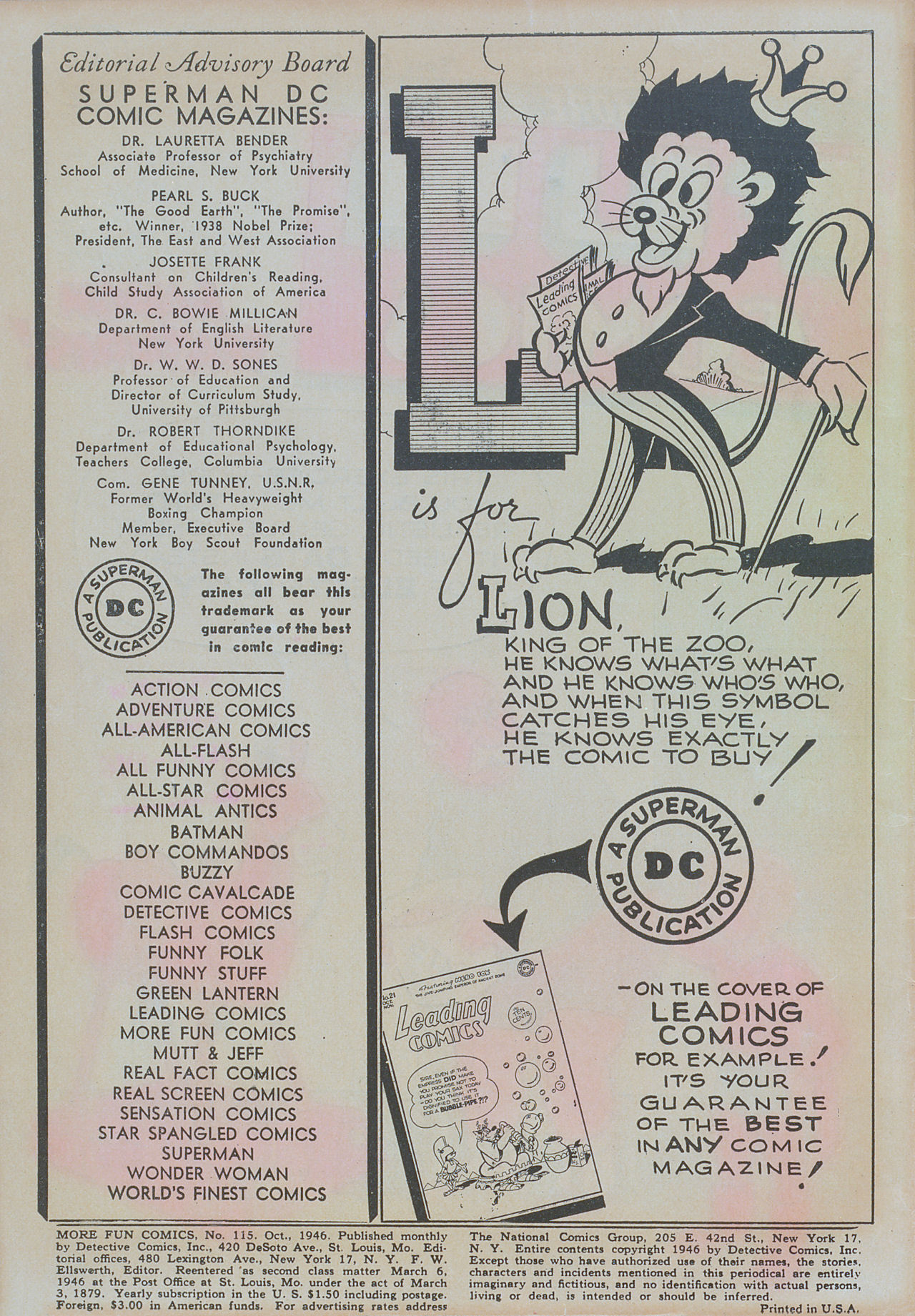 Read online More Fun Comics comic -  Issue #115 - 2