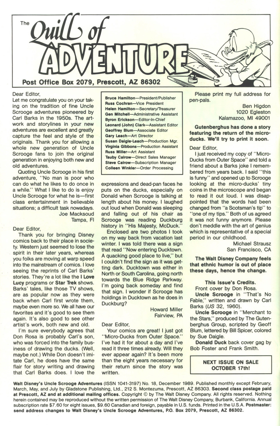 Read online Walt Disney's Uncle Scrooge Adventures comic -  Issue #18 - 2