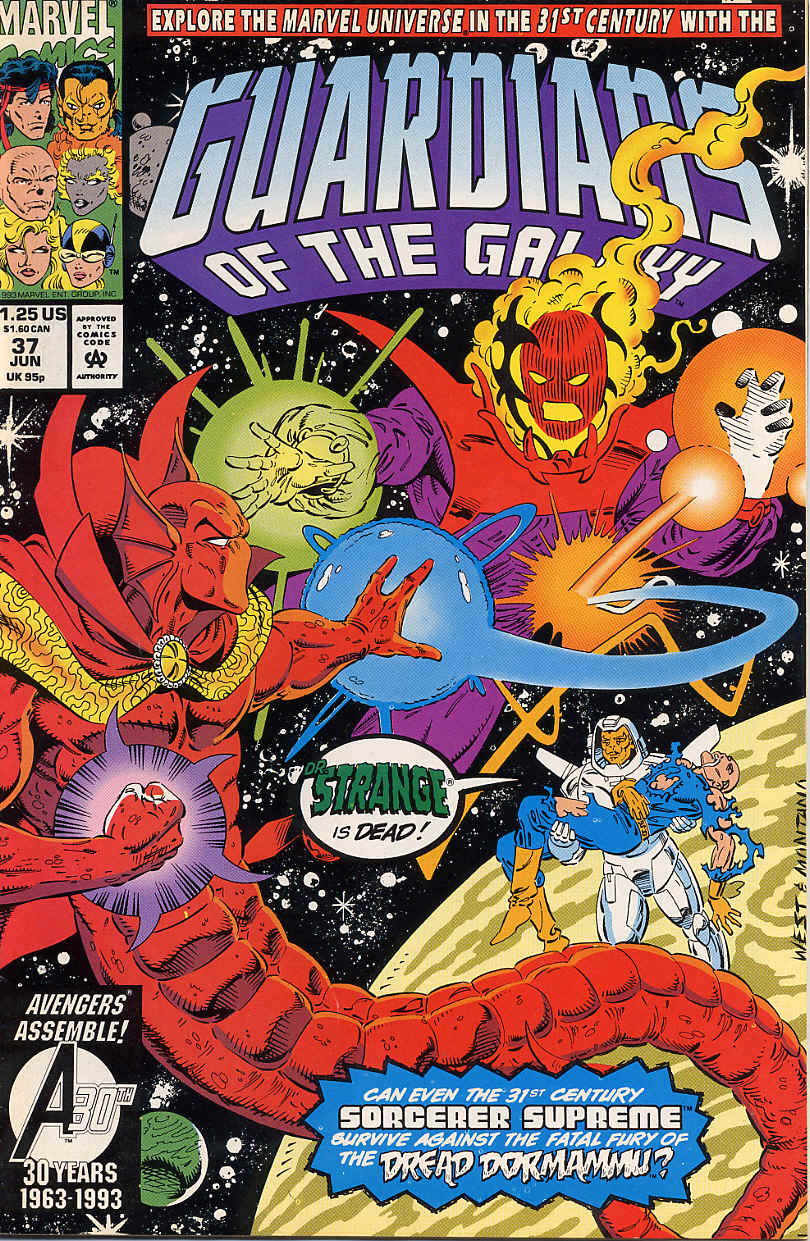 Read online Guardians of the Galaxy (1990) comic -  Issue #37 - 1